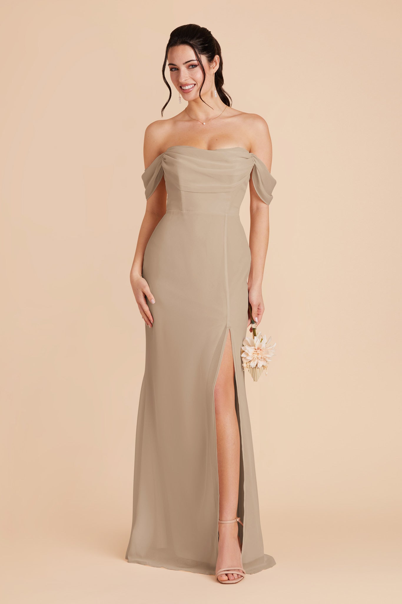 Convertible Dress with Removable Sleeves & Cowl Detail | Mira