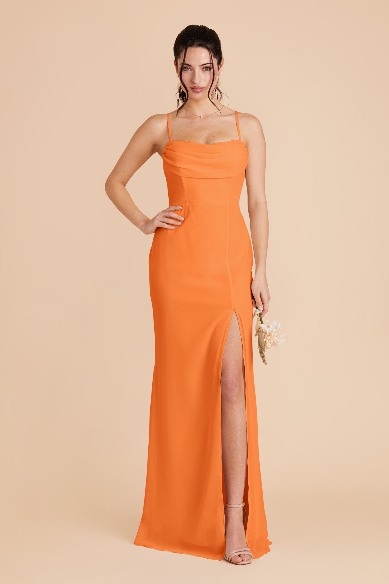 Convertible Dress with Cowl Detail & Removable Sleeves | Mira