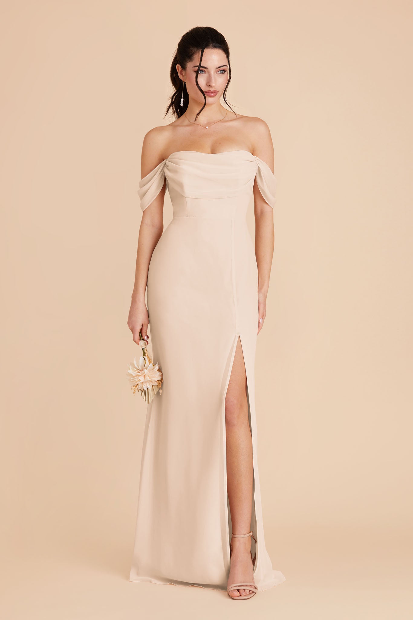 Convertible Dress with Cowl Detail & Removable Sleeves | Mira