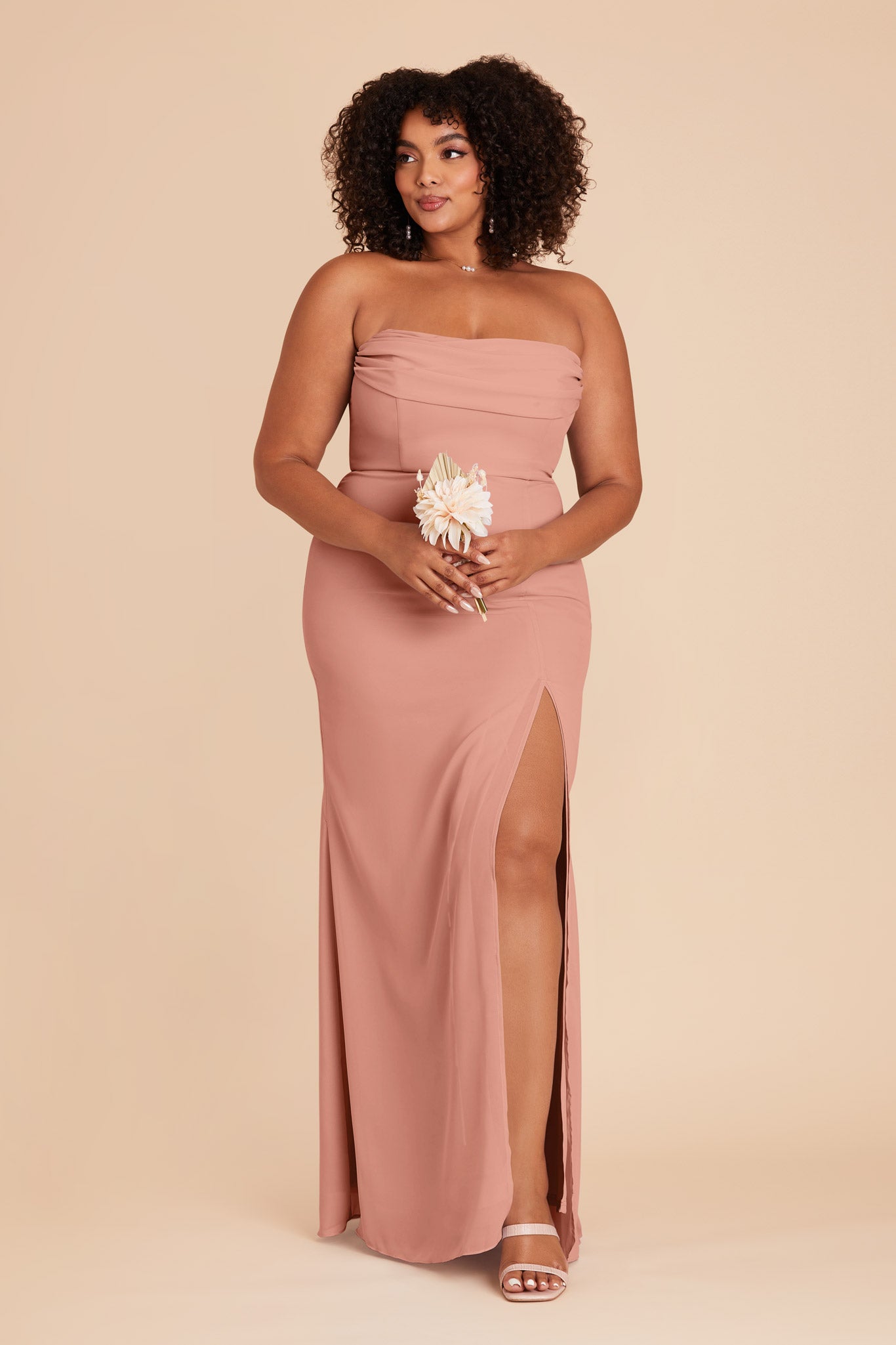 Convertible Dress with Cowl Detail & Removable Sleeves | Mira