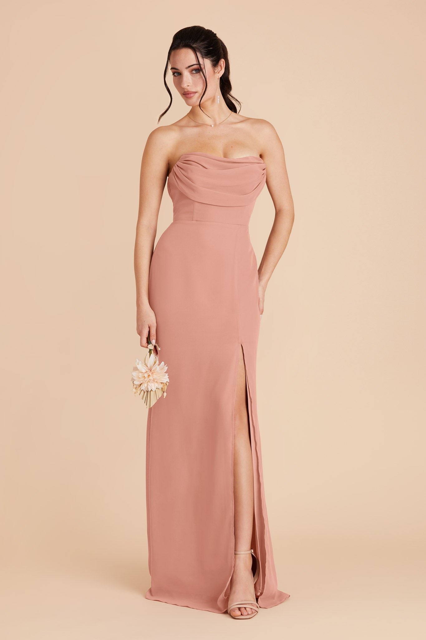 Convertible Dress with Cowl Detail & Removable Sleeves | Mira