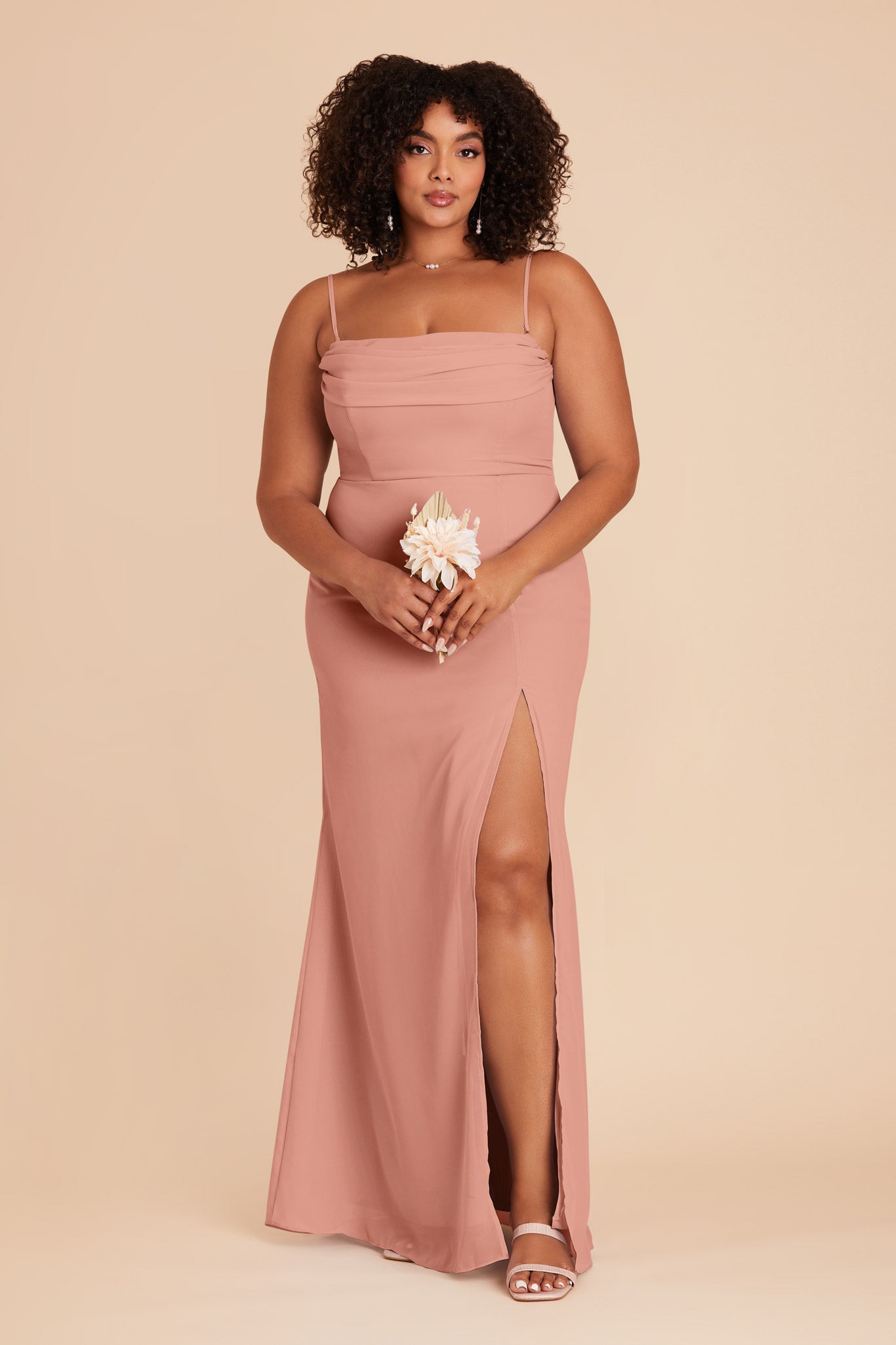 Convertible Dress with Cowl Detail & Removable Sleeves | Mira