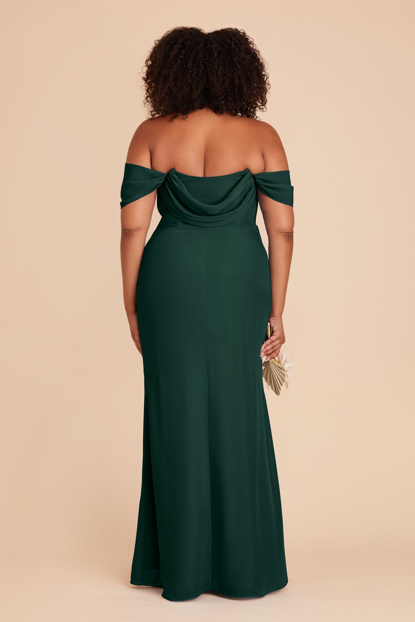 Convertible Dress with Removable Sleeves & Cowl Detail | Mira Emerald