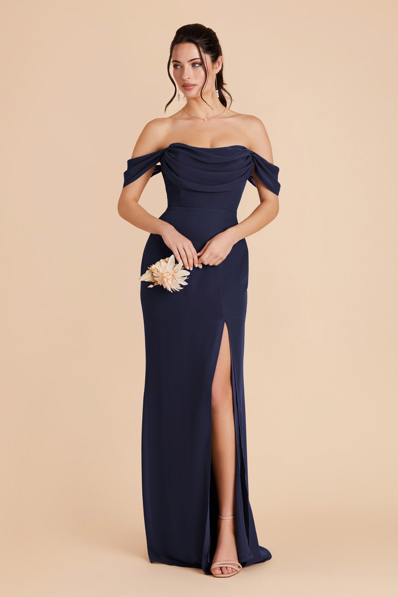 Convertible Dress with Removable Sleeves & Cowl Detail | Mira