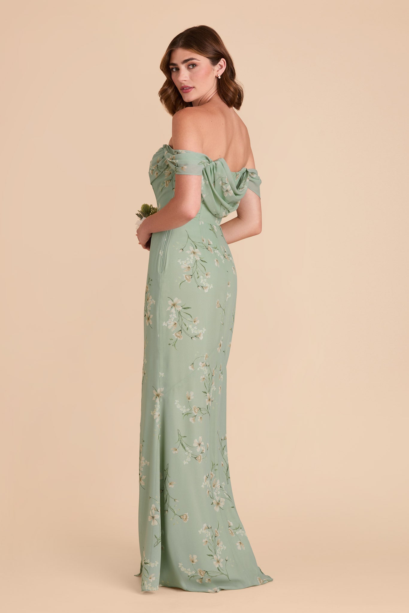 Convertible Dress with Removable Sleeves & Cowl Detail | Mira Sage Le Fleur