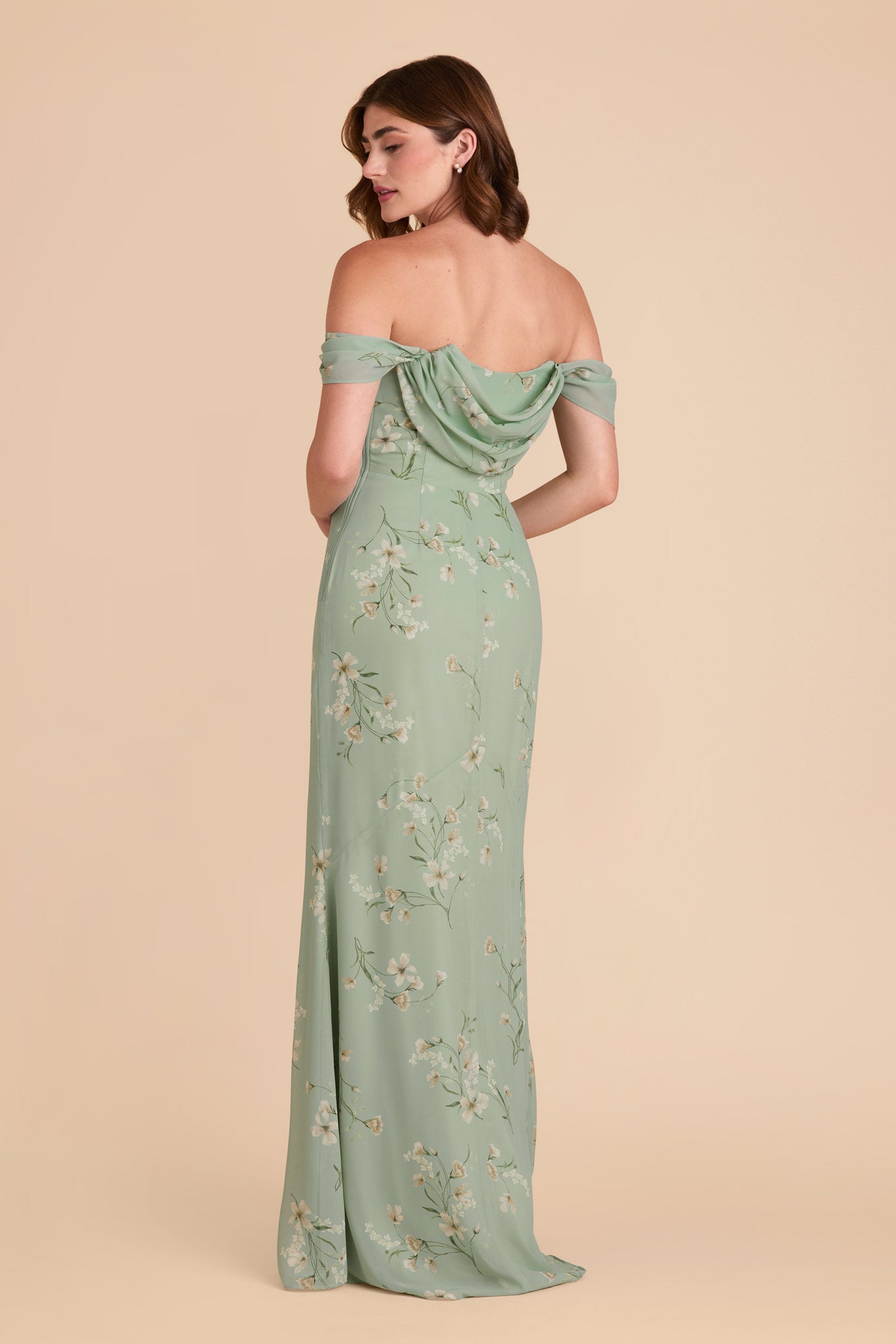 Convertible Dress with Removable Sleeves & Cowl Detail | Mira Sage Le Fleur