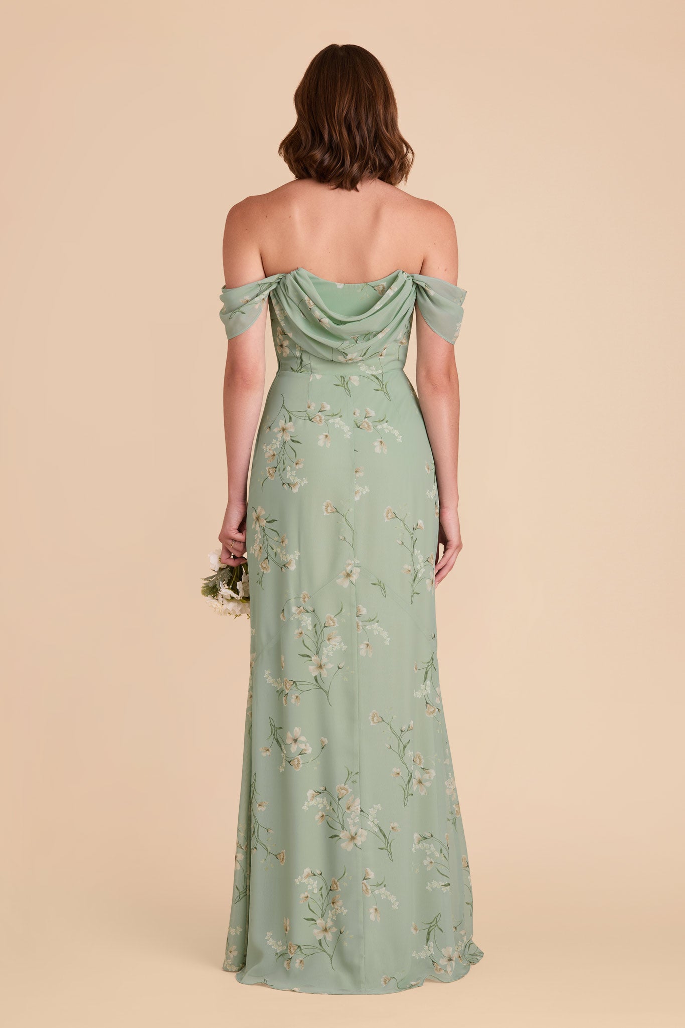 Convertible Dress with Removable Sleeves & Cowl Detail | Mira Sage Le Fleur