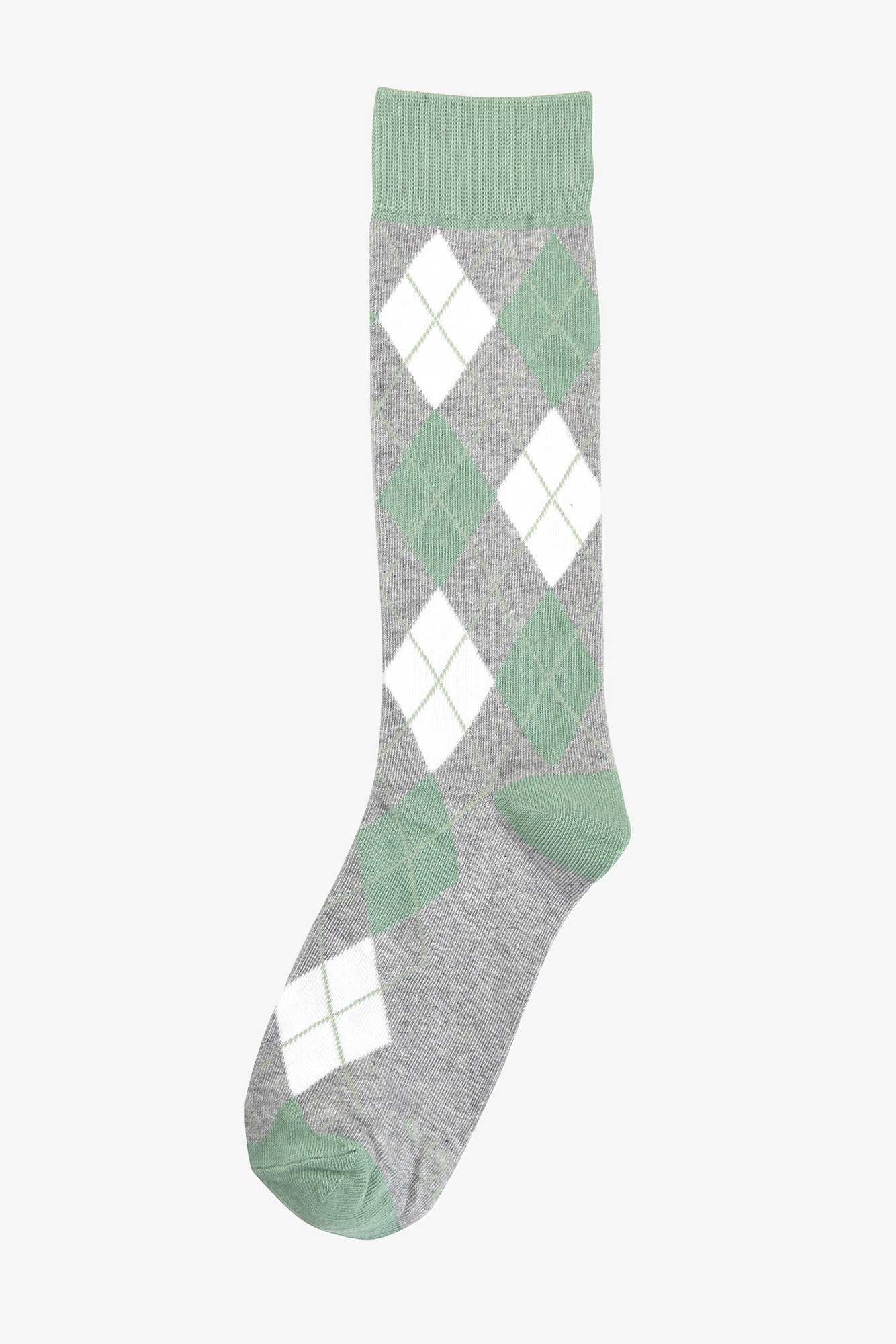 Argyle Groomsmen Socks in Green | No Cold Feet