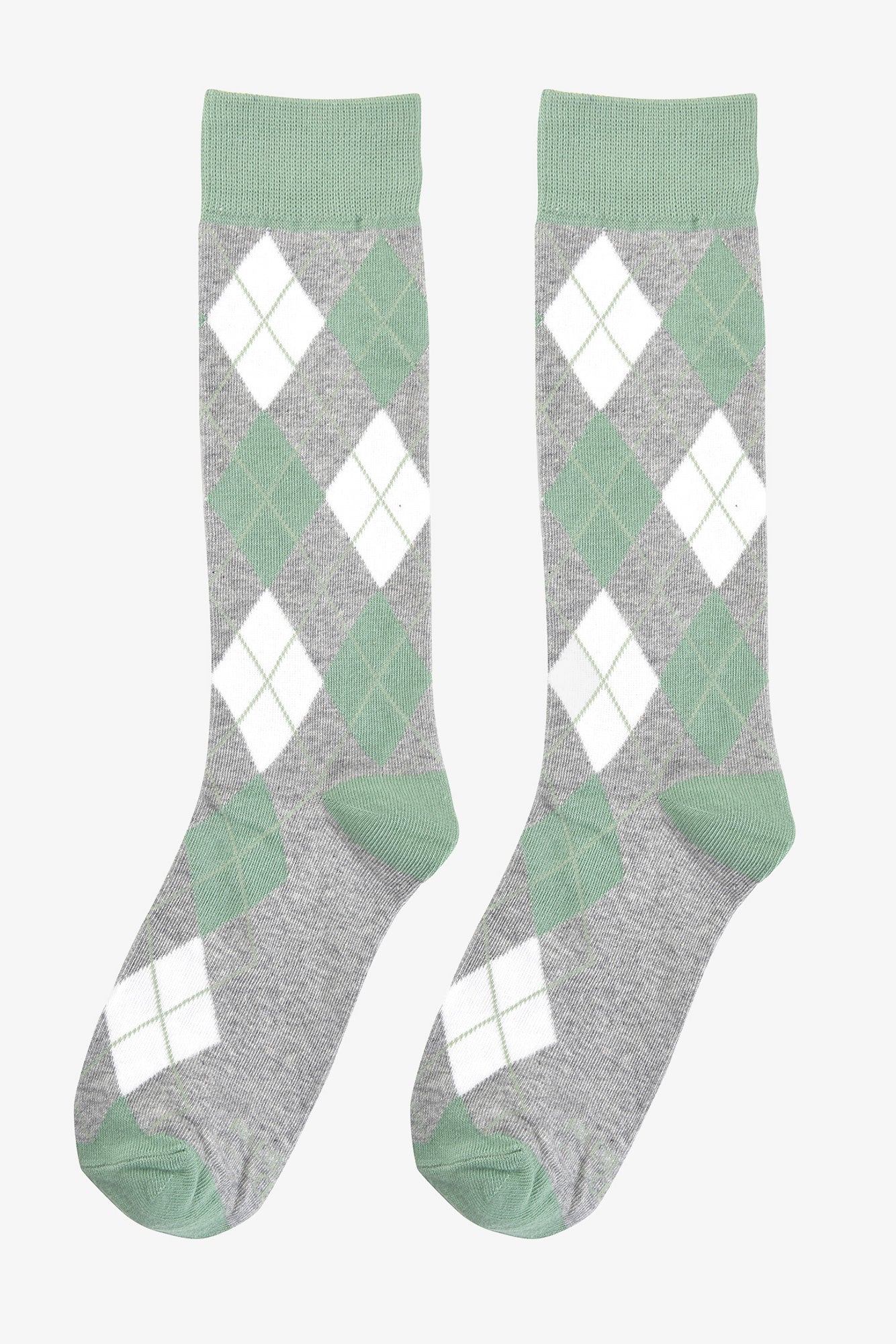 Argyle Groomsmen Socks in Green | No Cold Feet