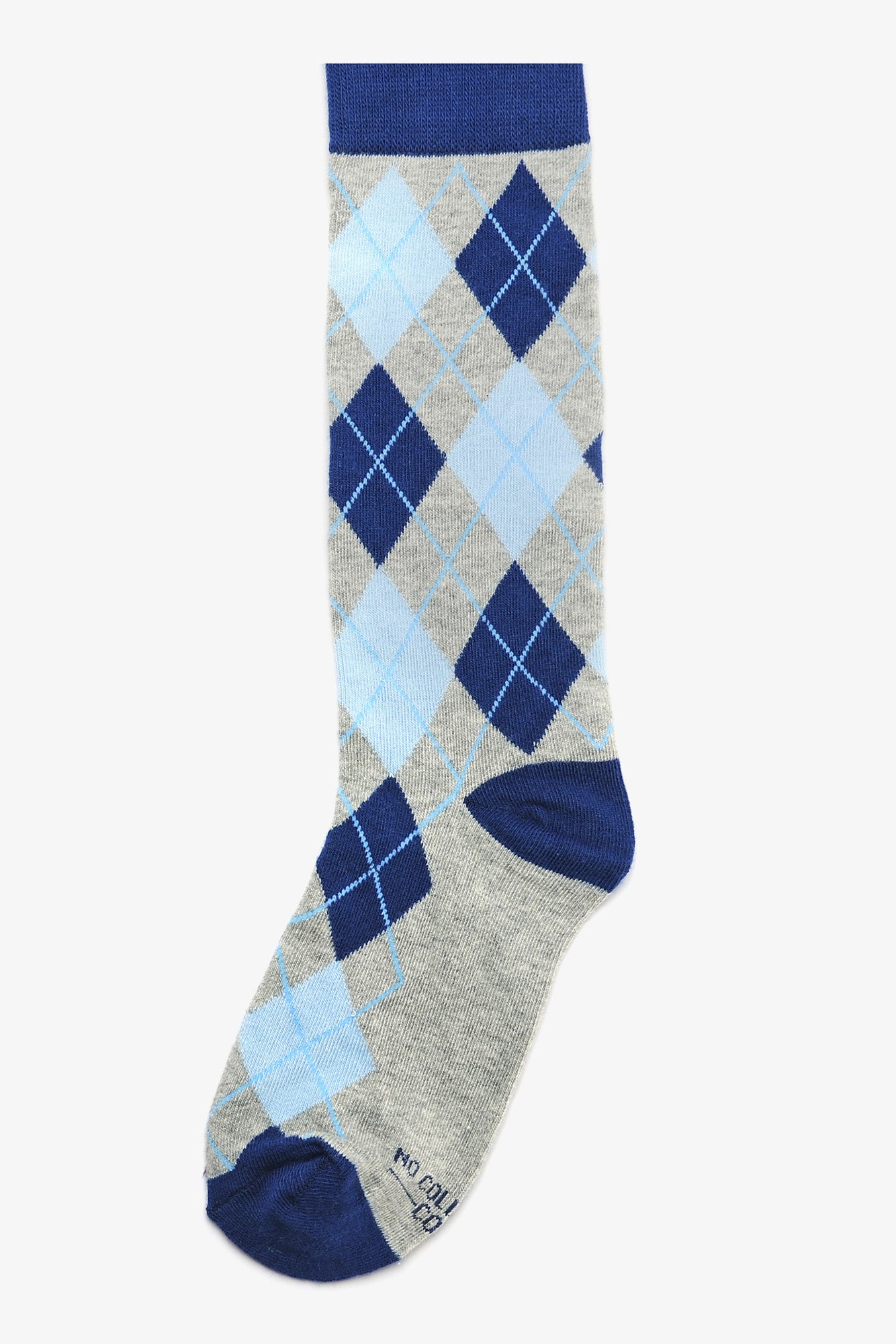 Argyle Groomsmen Socks in Steel Blue | No Cold Feet