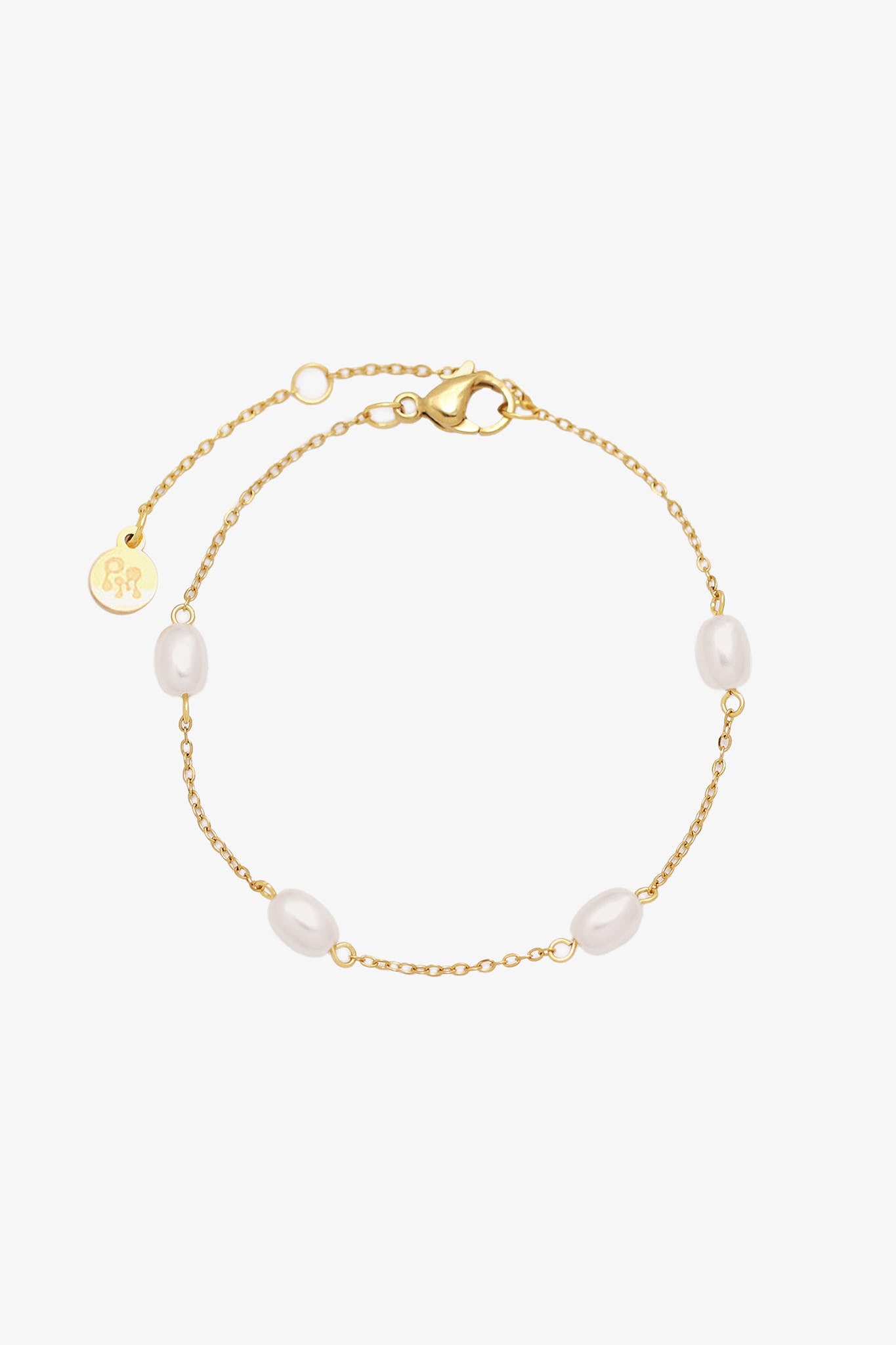 Pearl Accent Gold Bracelet for Bridesmaids | Petit Moments