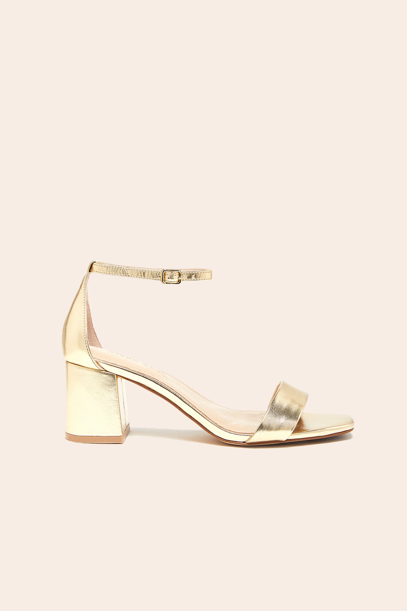 Chunky Heel Bridesmaid Shoes 2.5-Inch Block Heel | Natalie Gold