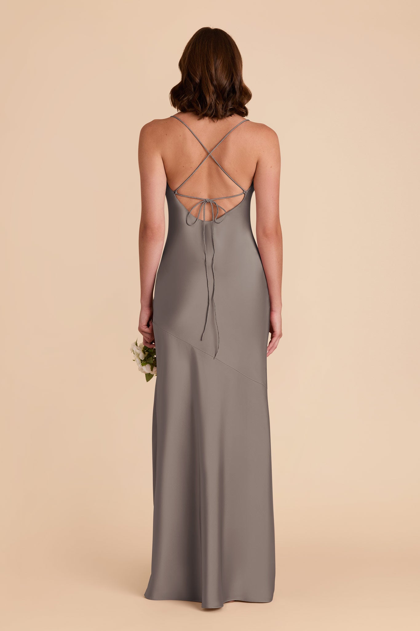Matte Satin Cowl Neck Dress | Olivia Quartz