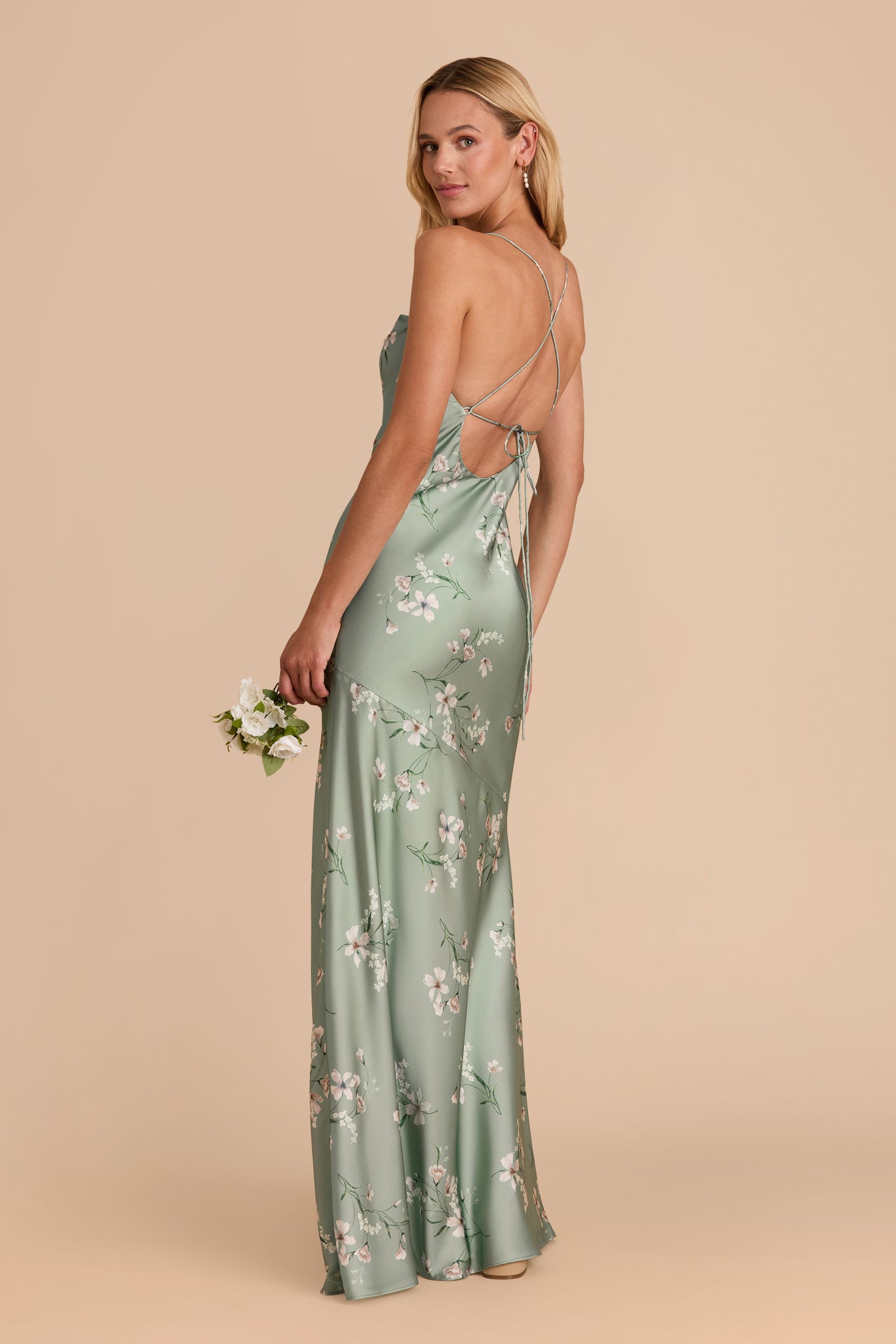 Matte Satin Slip Dress with Cowl Neck | Olivia Sage Le Fleur