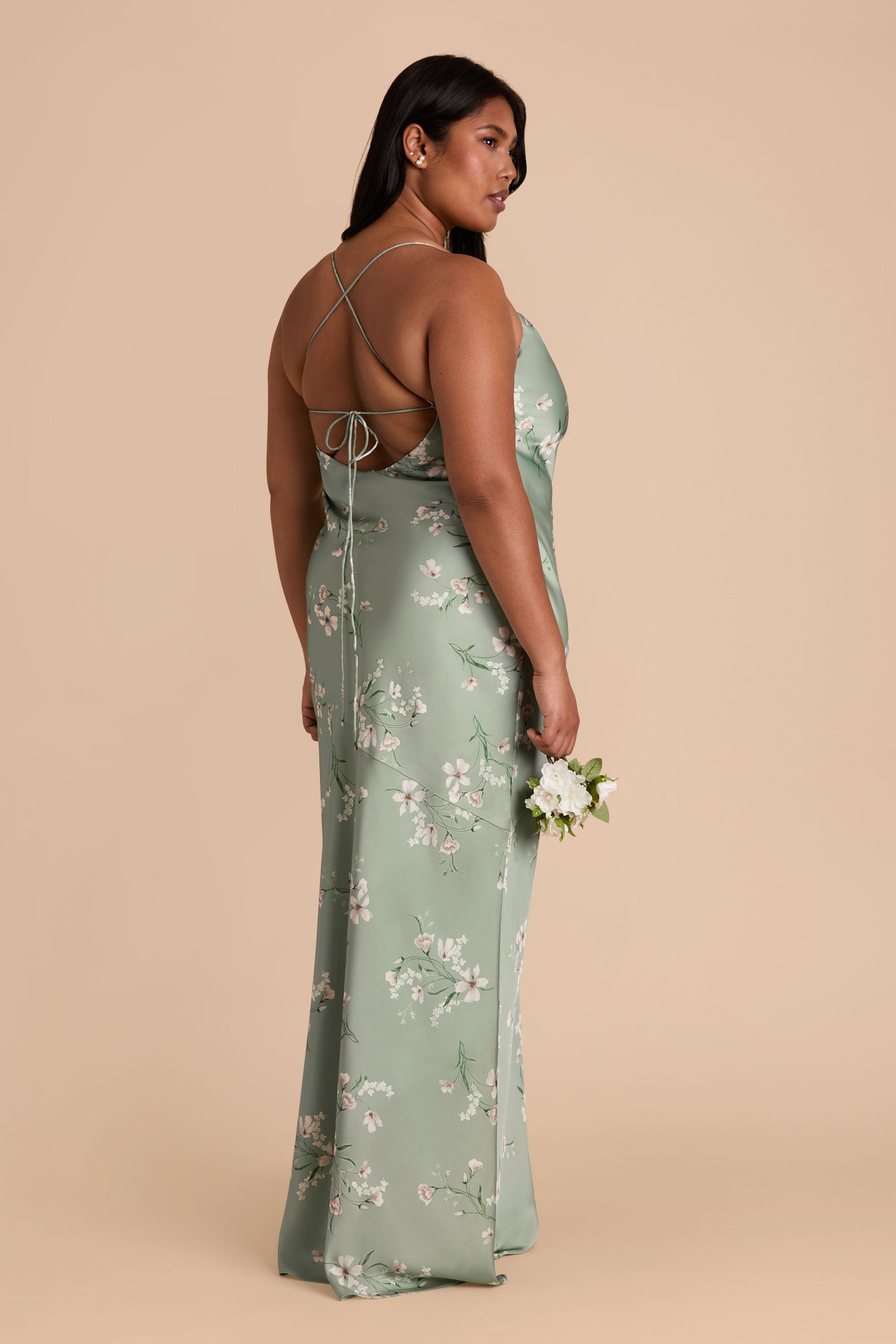Matte Satin Slip Dress with Cowl Neck | Olivia Sage Le Fleur