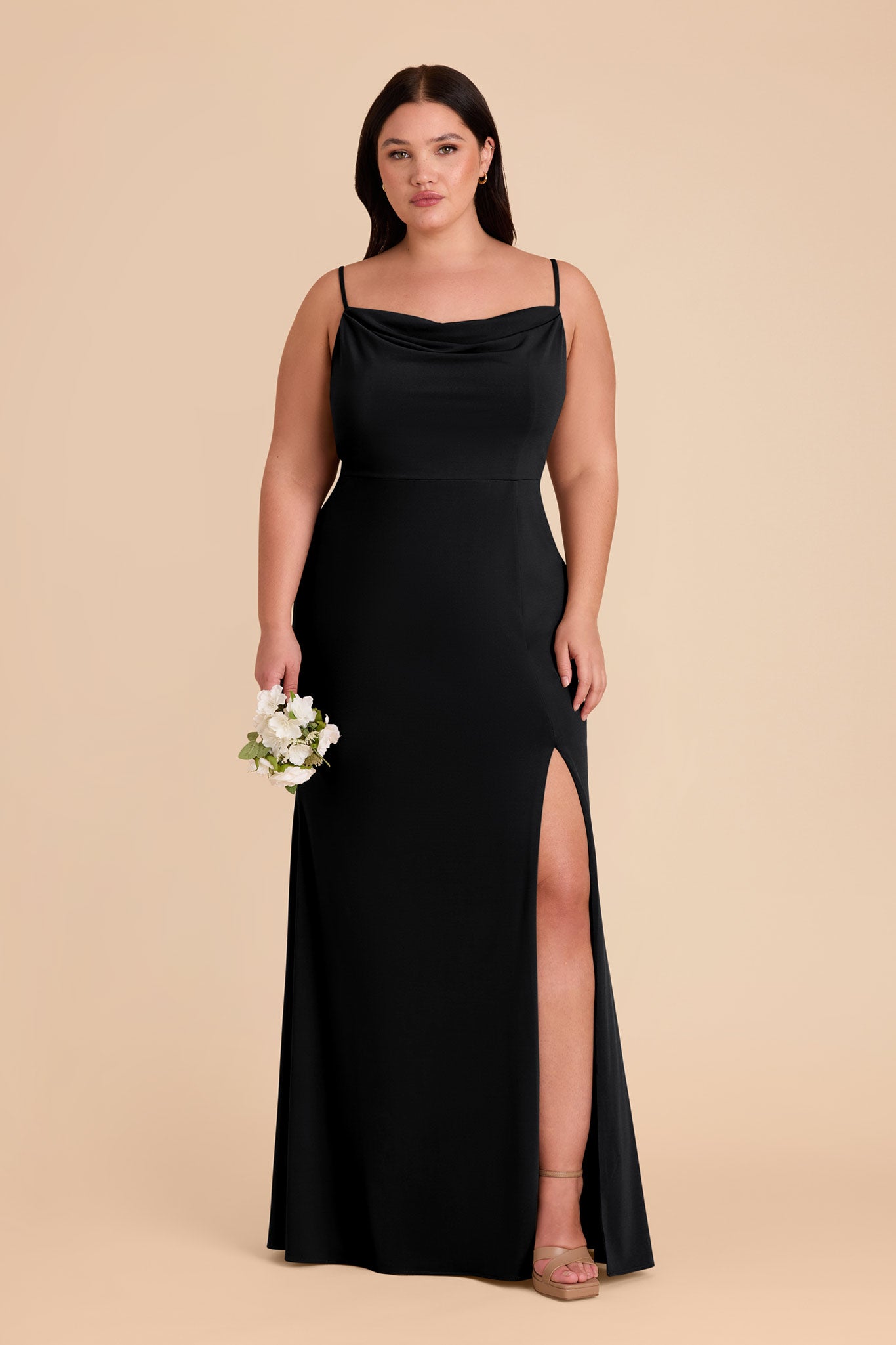Elegant Cowl Neck Knit Dress for Bridesmaids | Ash Luxe