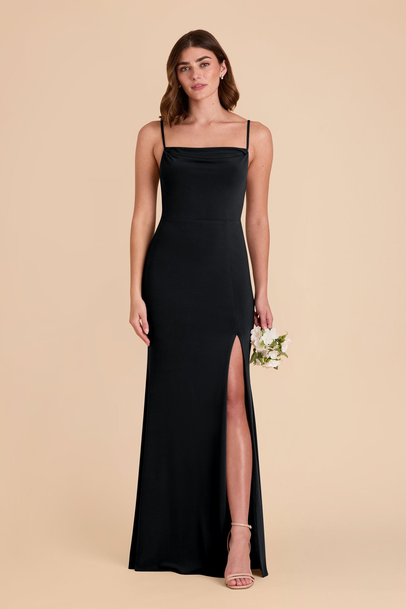 Elegant Cowl Neck Knit Dress for Bridesmaids | Ash Luxe