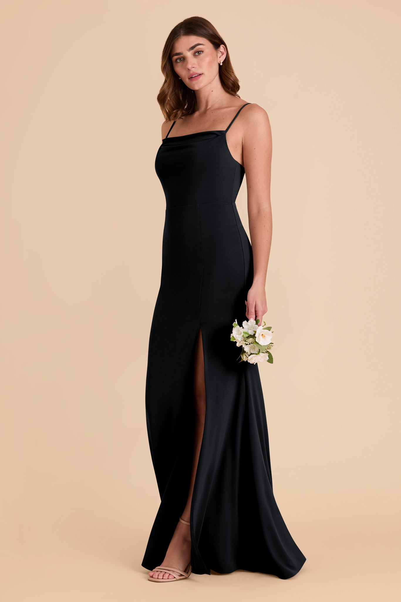 Elegant Cowl Neck Knit Dress for Bridesmaids | Ash Luxe