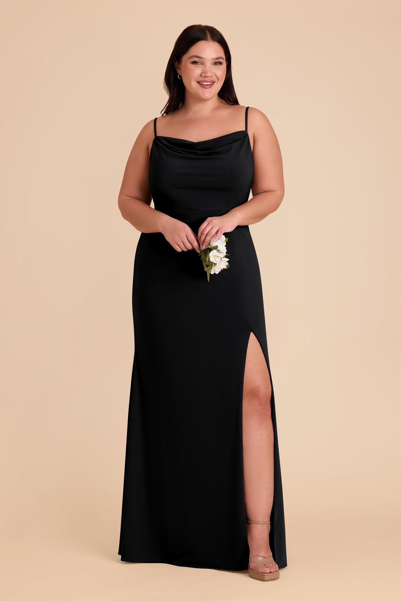Elegant Cowl Neck Knit Dress for Bridesmaids | Ash Luxe