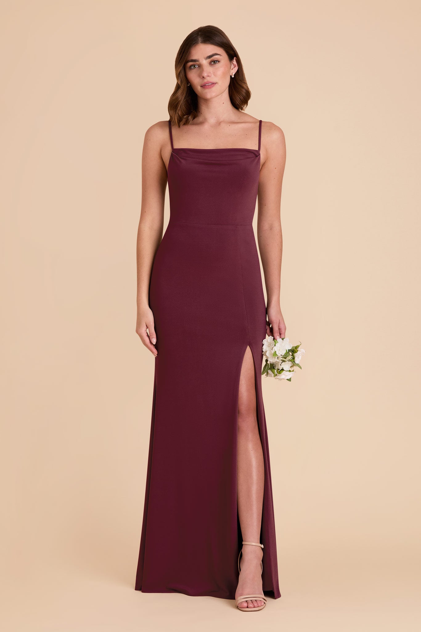 Elegant Cowl Neck Knit Dress for Bridesmaids | Ash Luxe