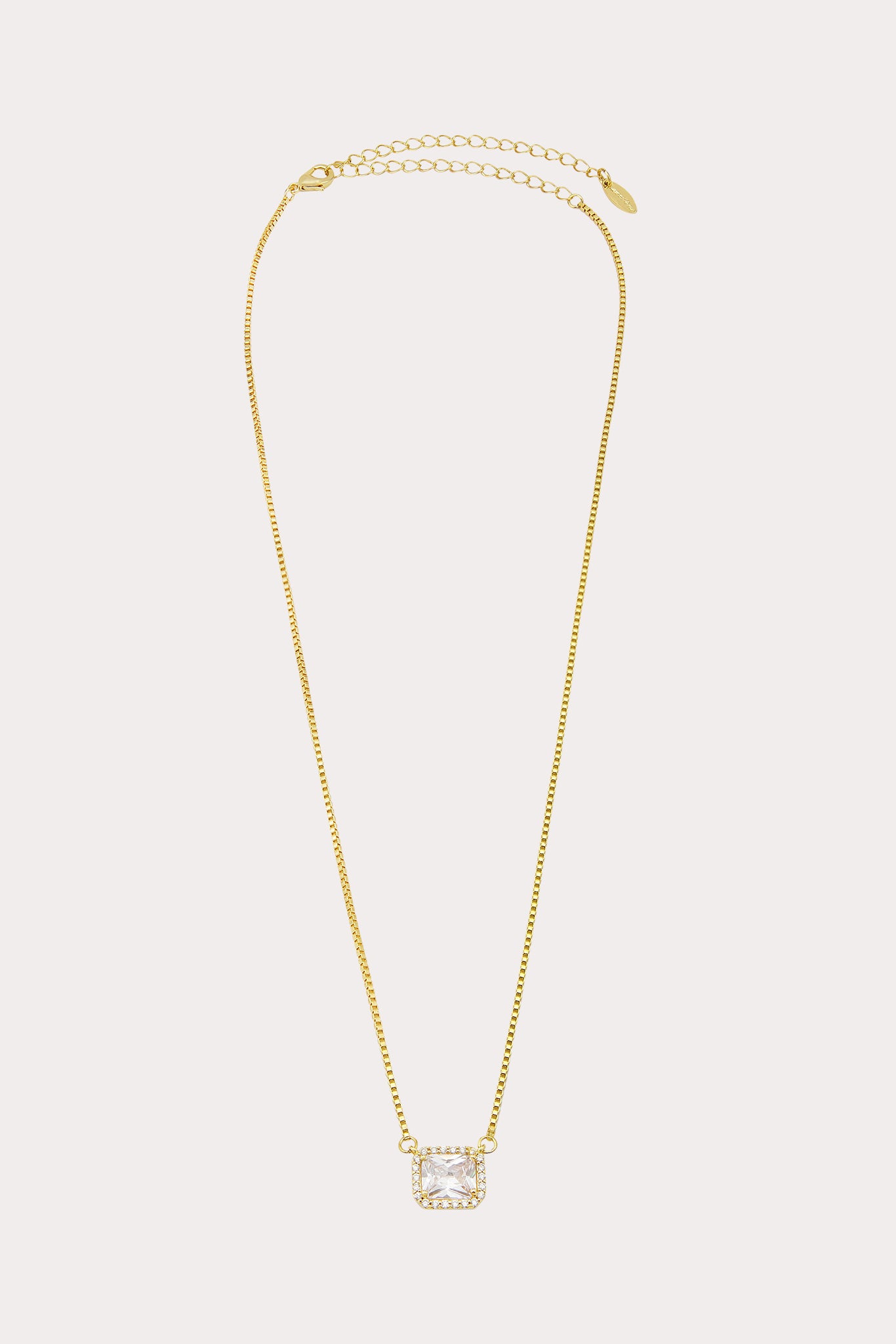 Crystal Pendant Necklace with Clear Stones | Ettika Palermo