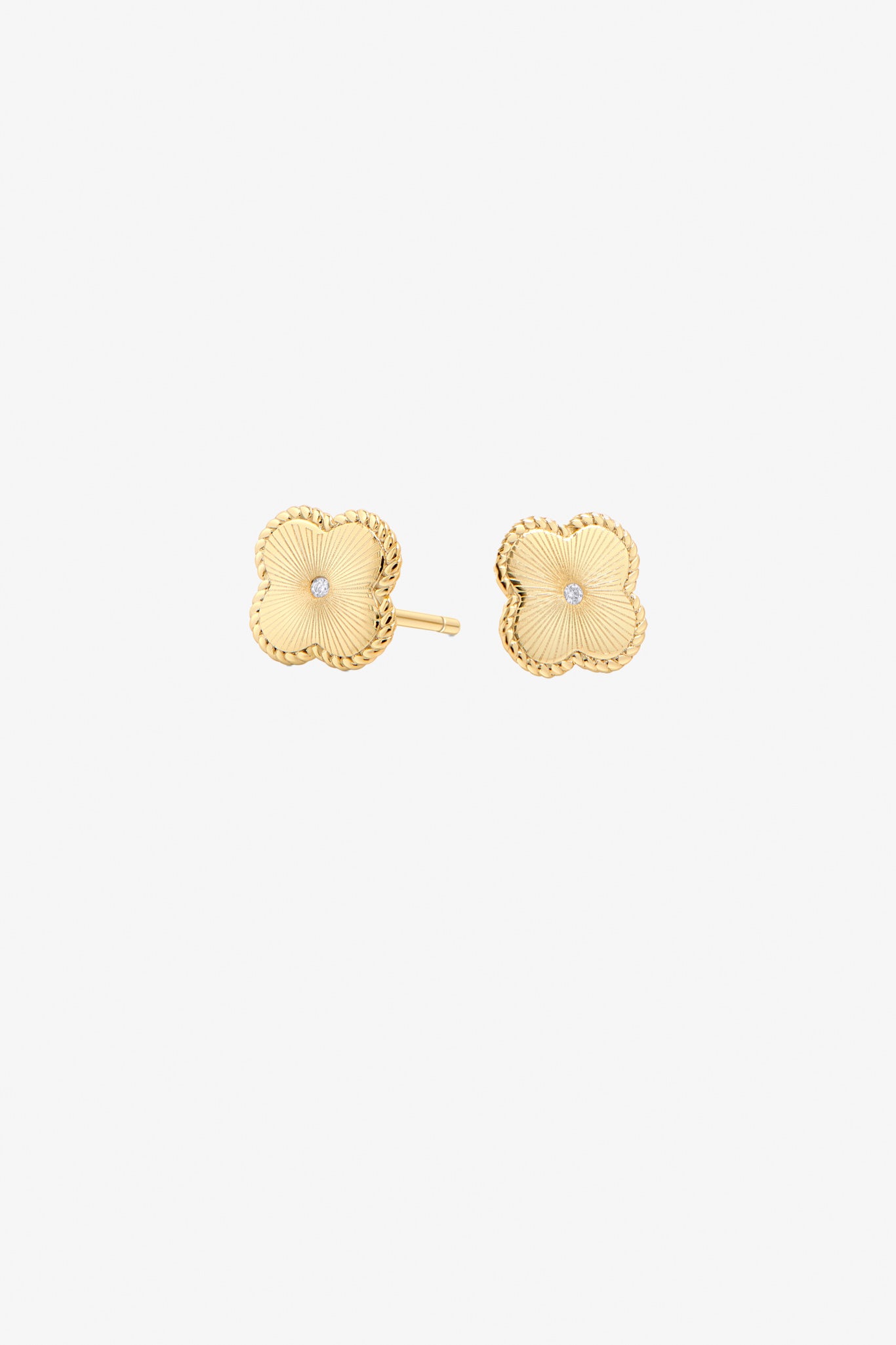 Gold Stud Earrings for Weddings | Paula by Mia Bijoux