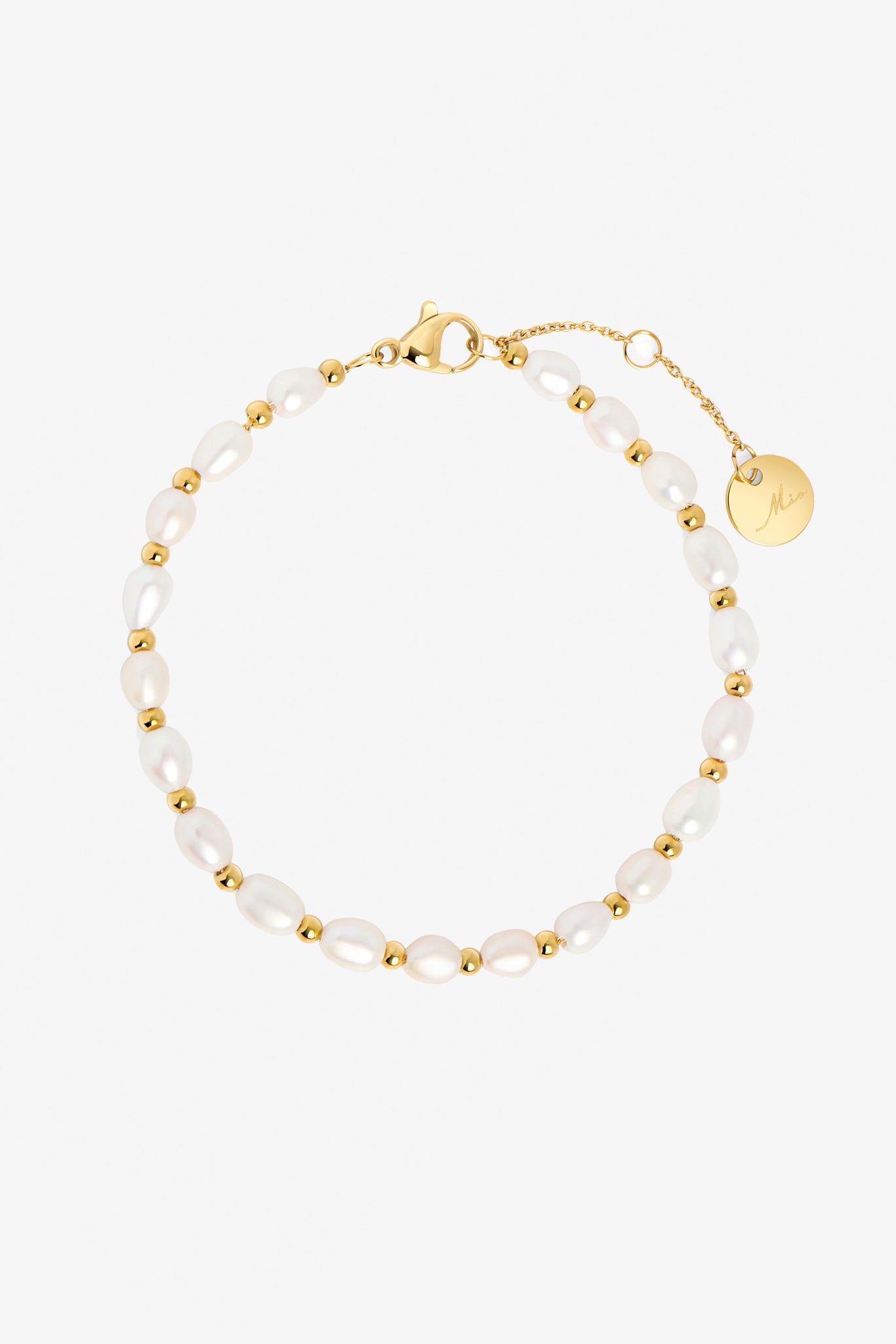 Gold Pearl Bracelet for Brides & Bridesmaids | Mia Bijoux