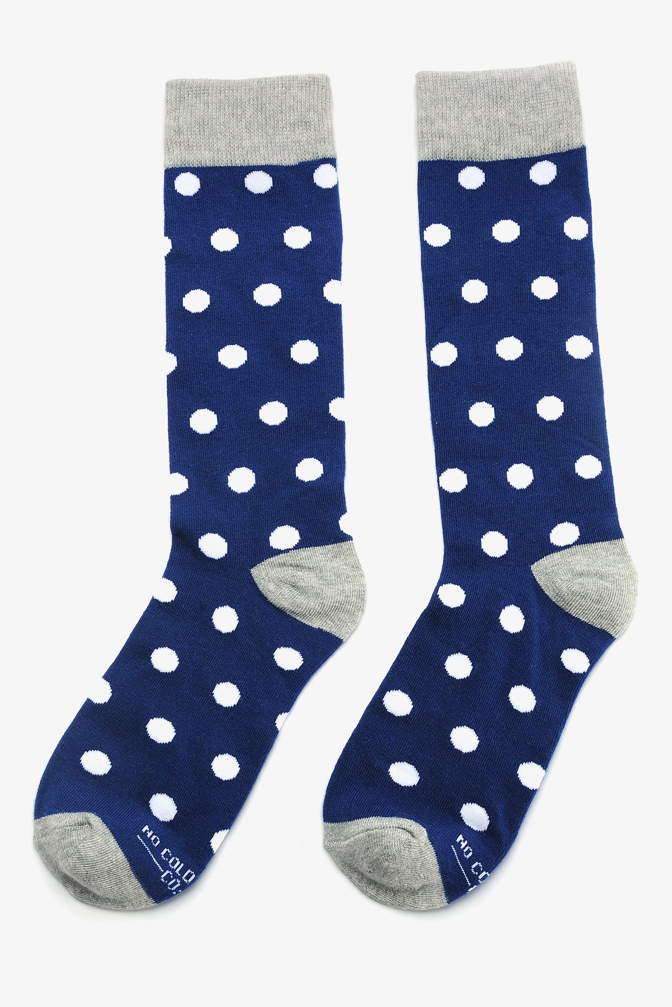 Polka Dot Groomsmen Socks - Blue | No Cold Feet
