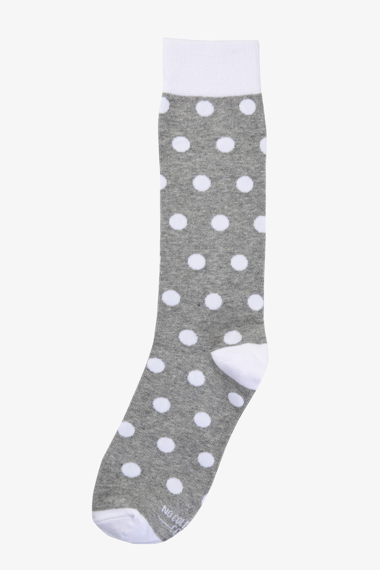 Polka Dot Groomsmen Socks in Grey | No Cold Feet