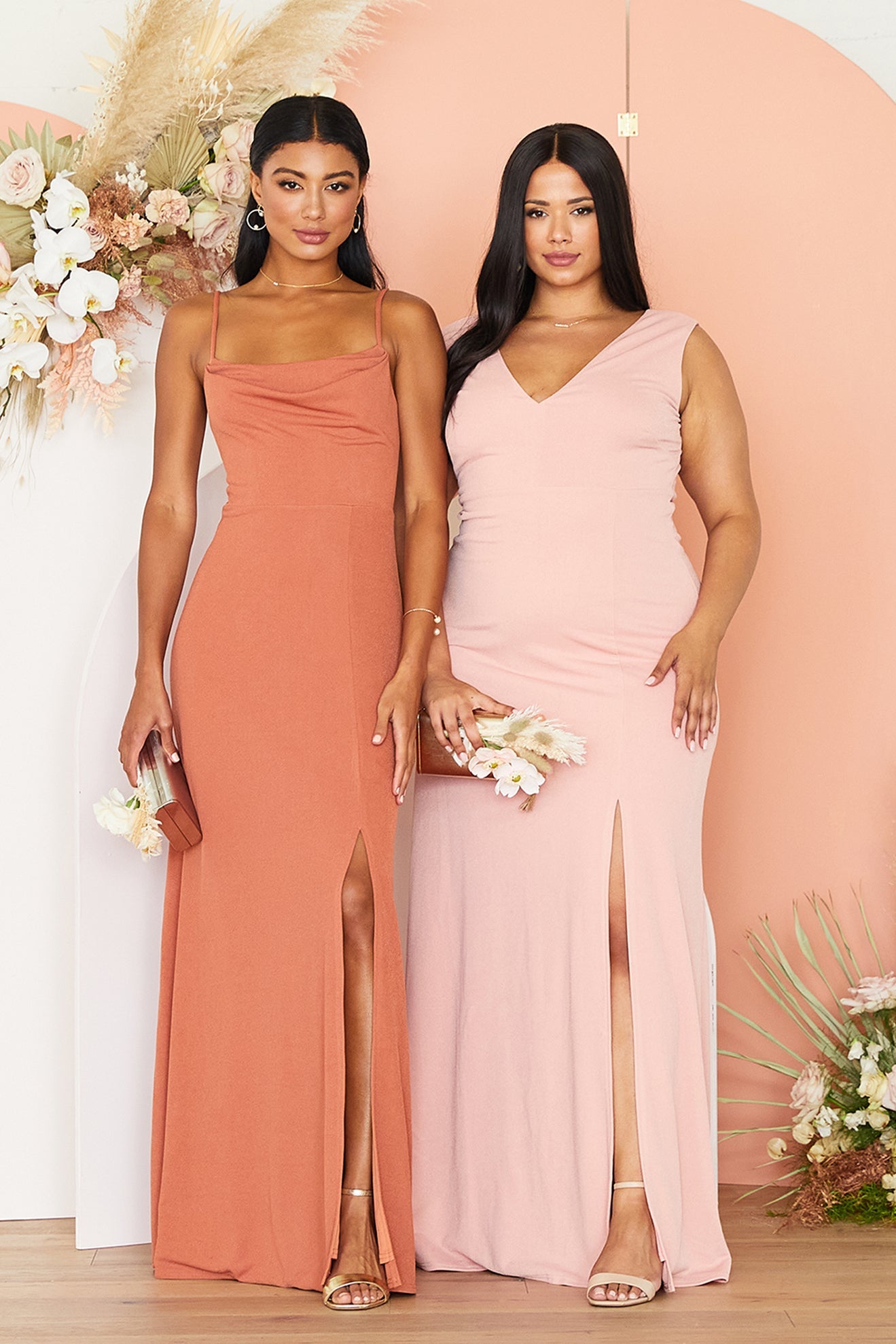 Elegant V-Neck Crepe Dress with A-Line Silhouette | Shamin
