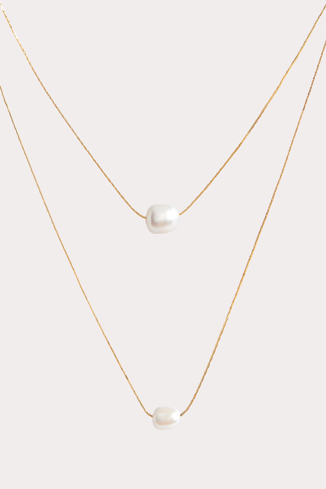 Layered Baroque Pearl Necklace for Weddings | Sorrento Gold