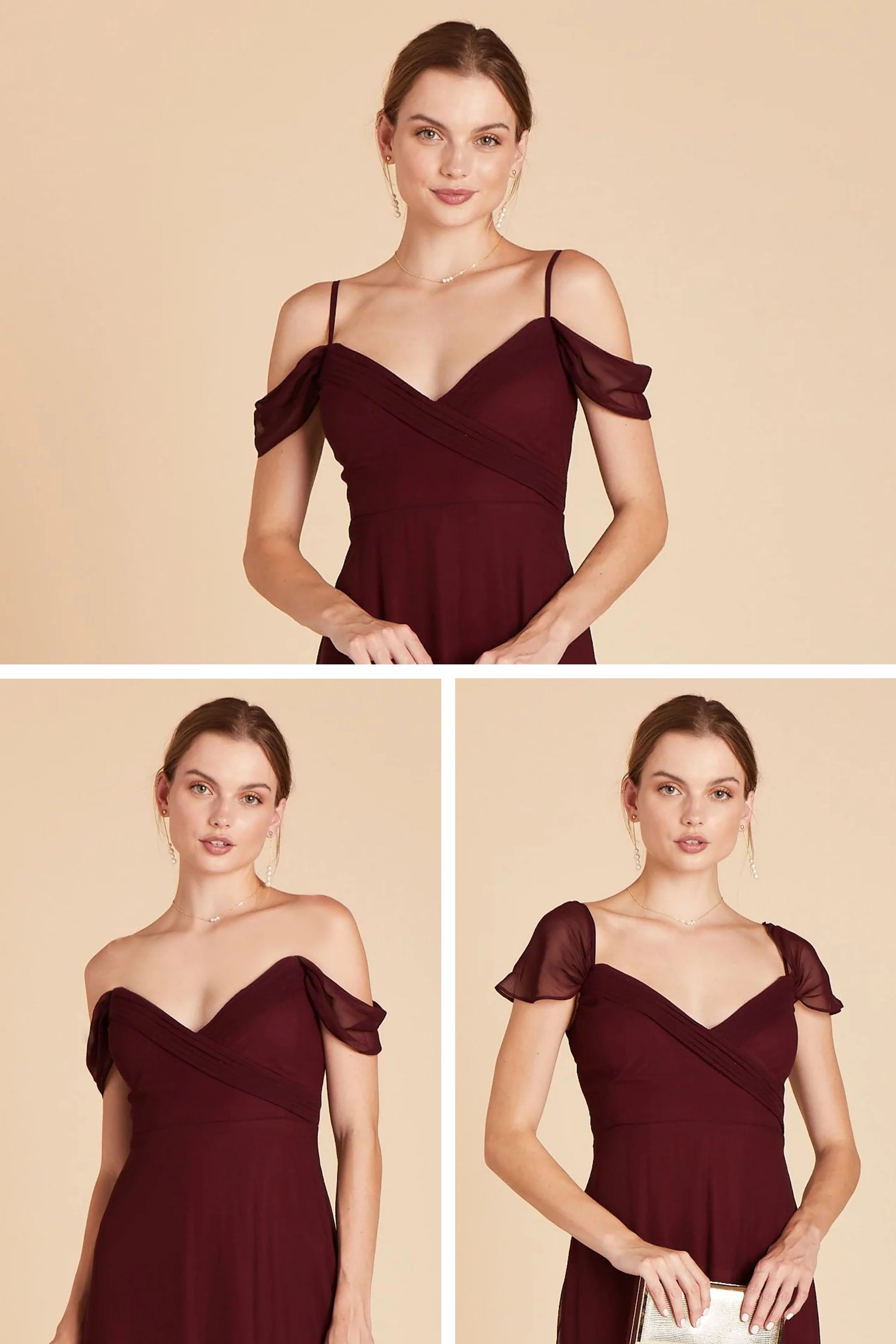 Off-the-Shoulder Convertible Dress with Pockets | Spence Plum