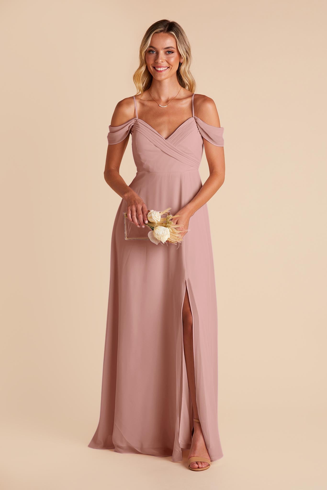 Off-the-Shoulder Convertible Dress with Pockets | English Rose