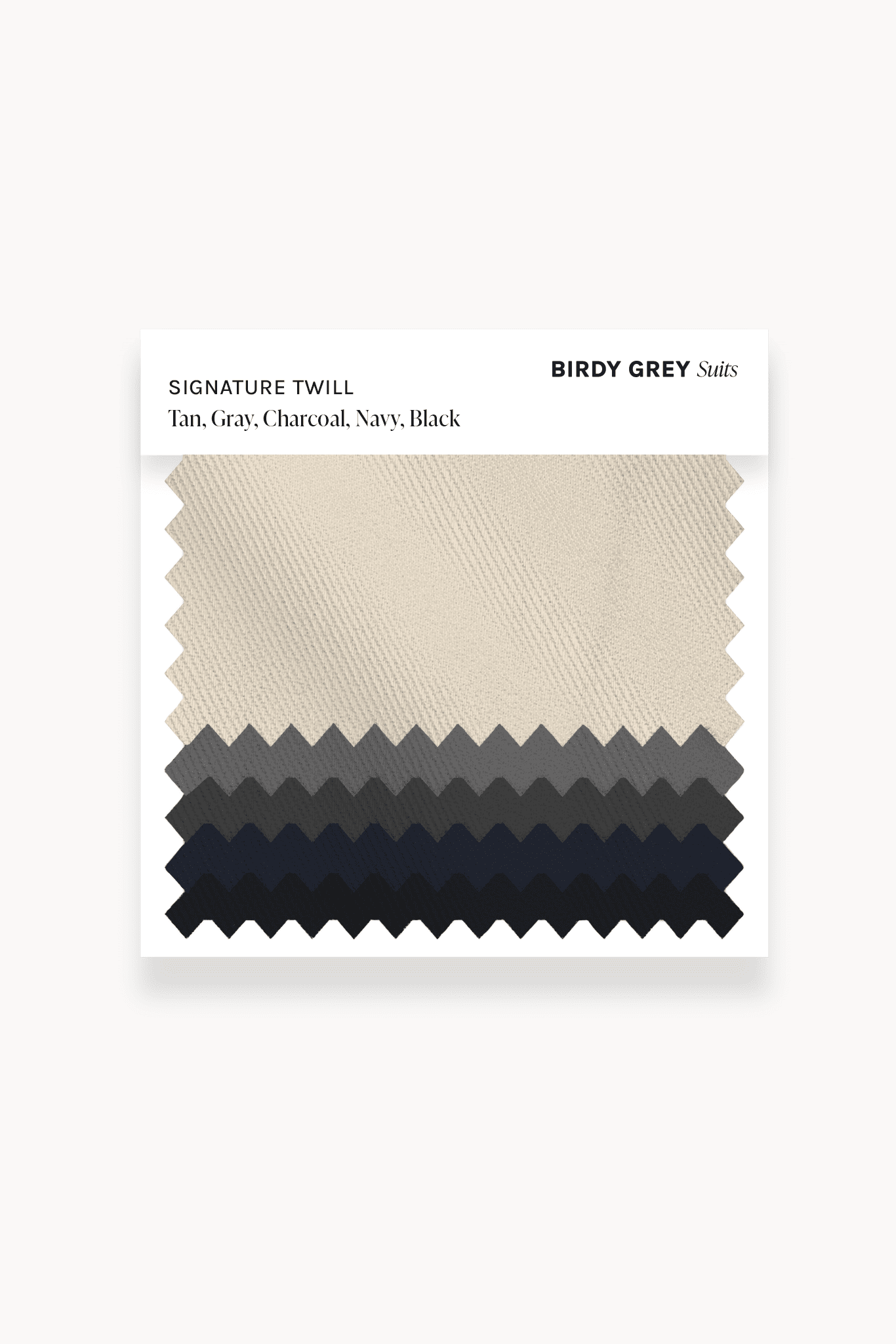 Wedding Suit Swatch Book | 5 Fabric Samples for Bridesmaids
