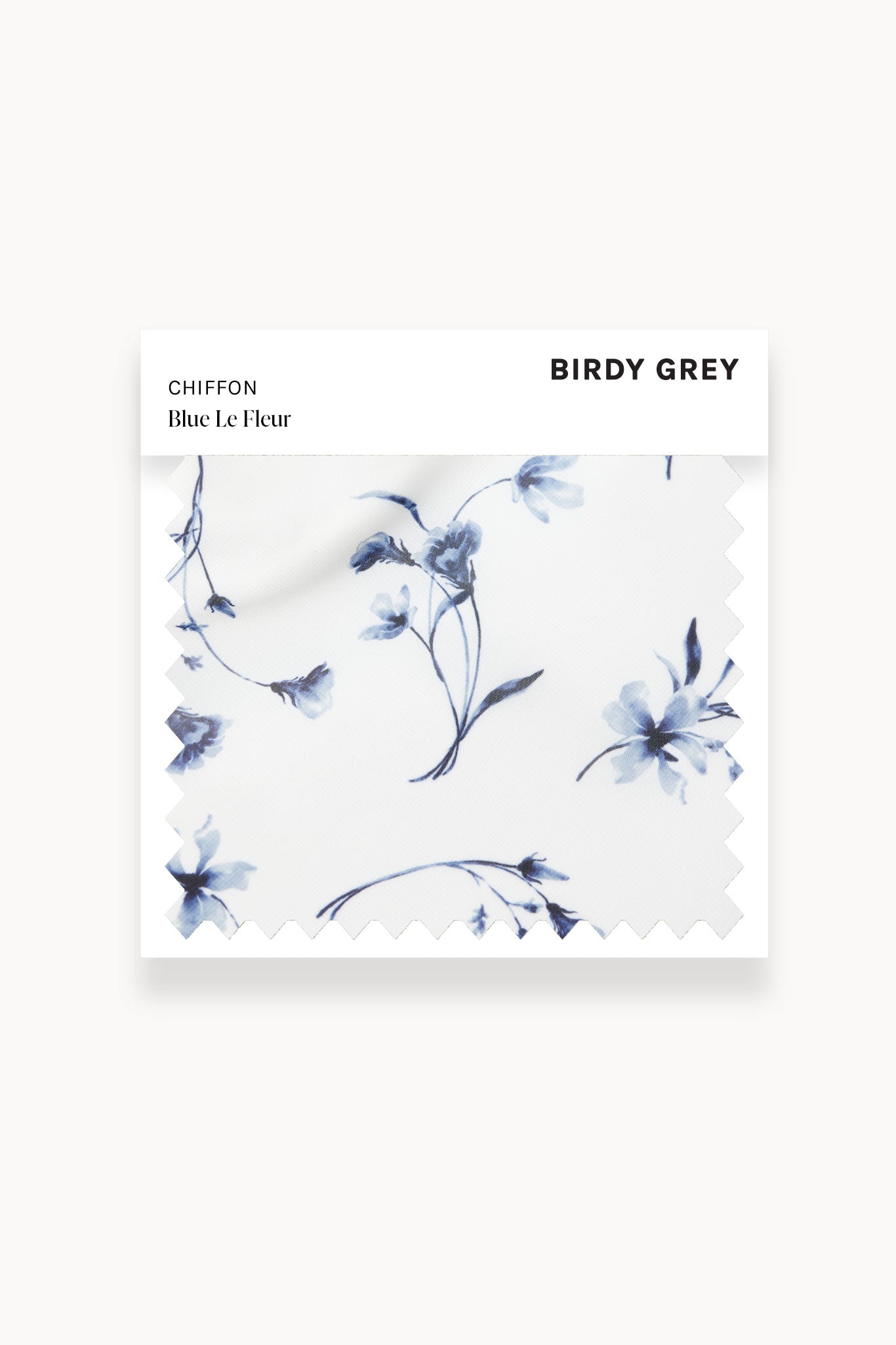 Blue Le Fleur Chiffon Fabric Swatch for Bridesmaid Dresses | Swatch