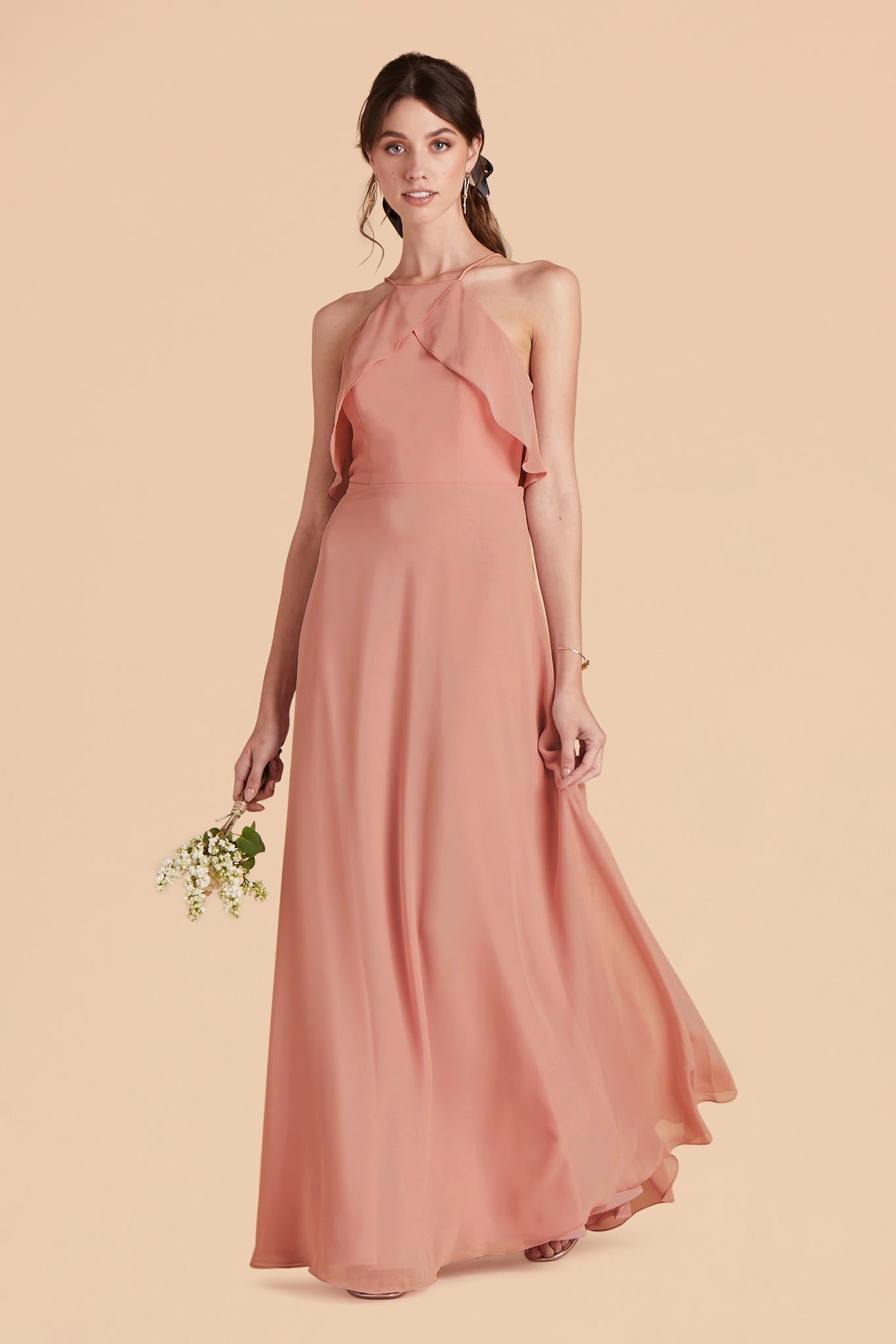 Dusty Rose Chiffon Fabric | Swatch