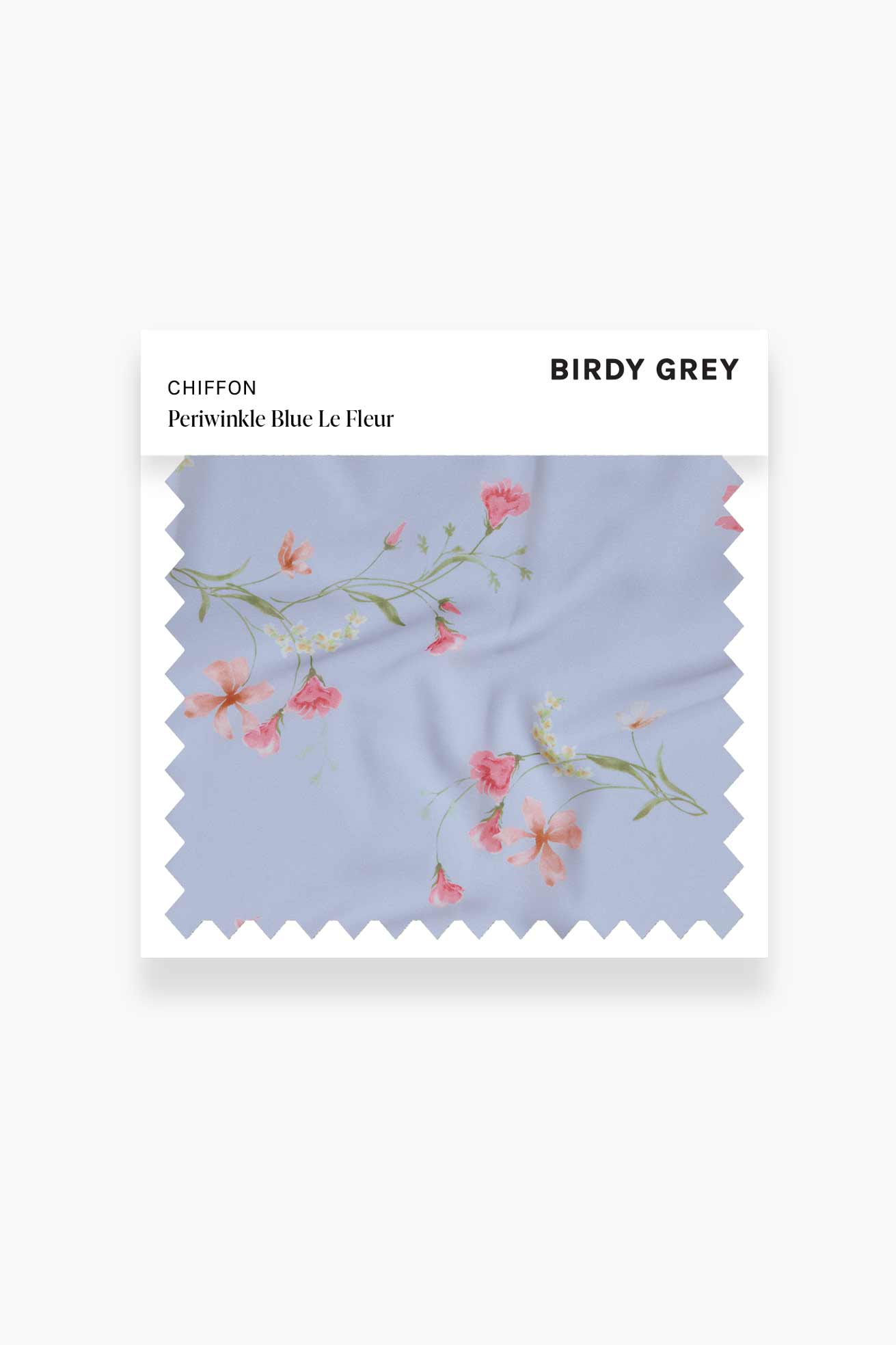 Periwinkle Blue Le Fleur Chiffon Scarf | Swatch