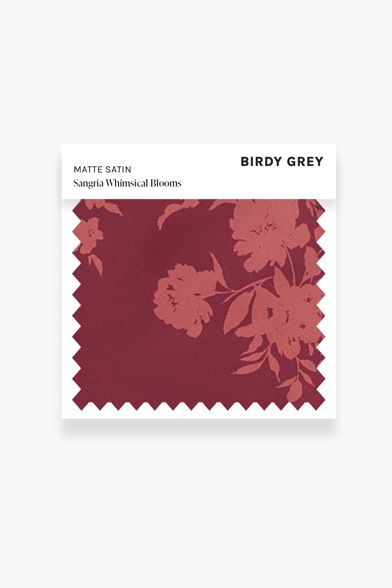 Matte Satin Watch in Sangria with Whimsical Blooms | Swatch