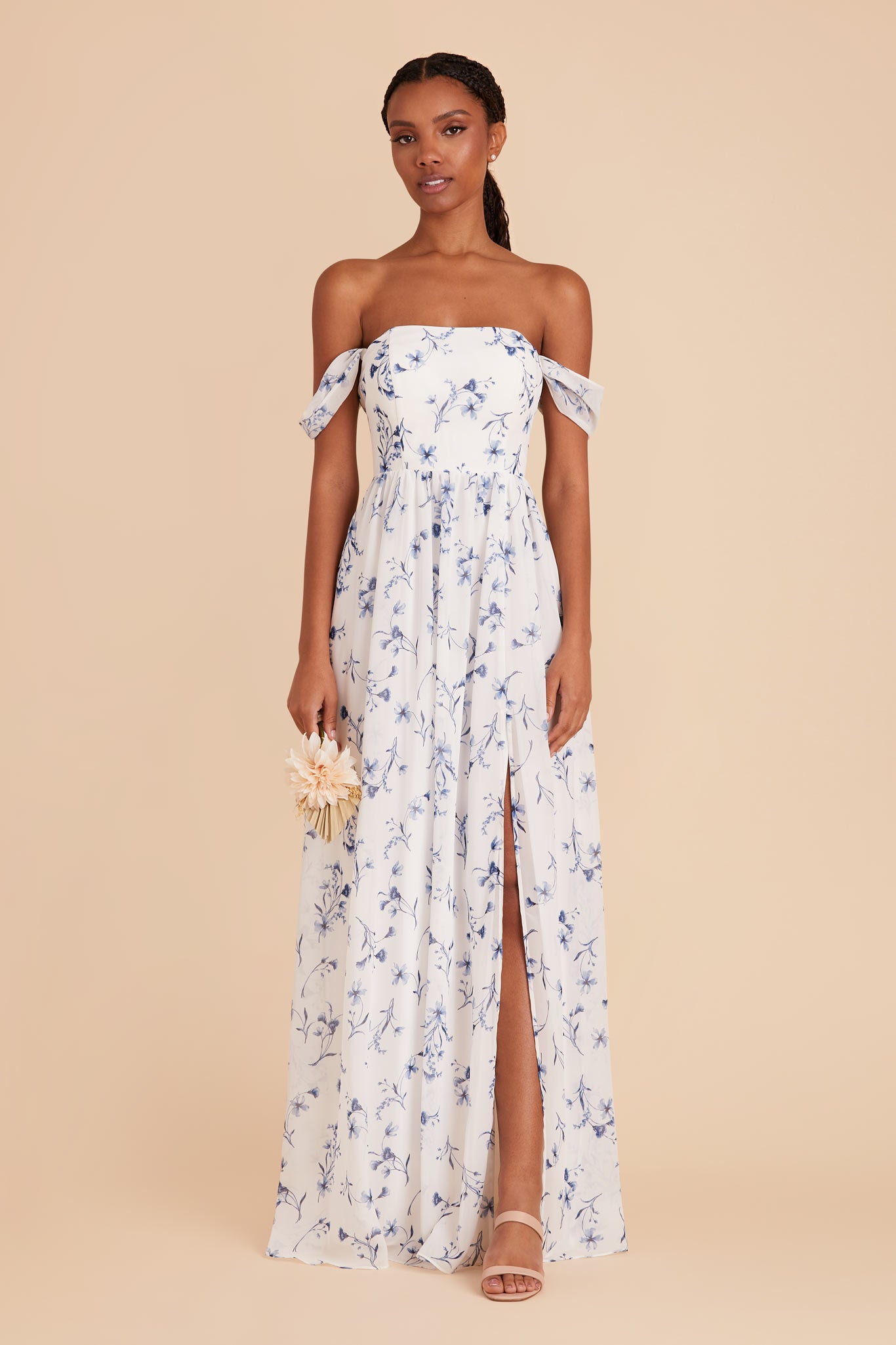 Convertible Dress with Structured Bodice - Blue Le Fleur | August