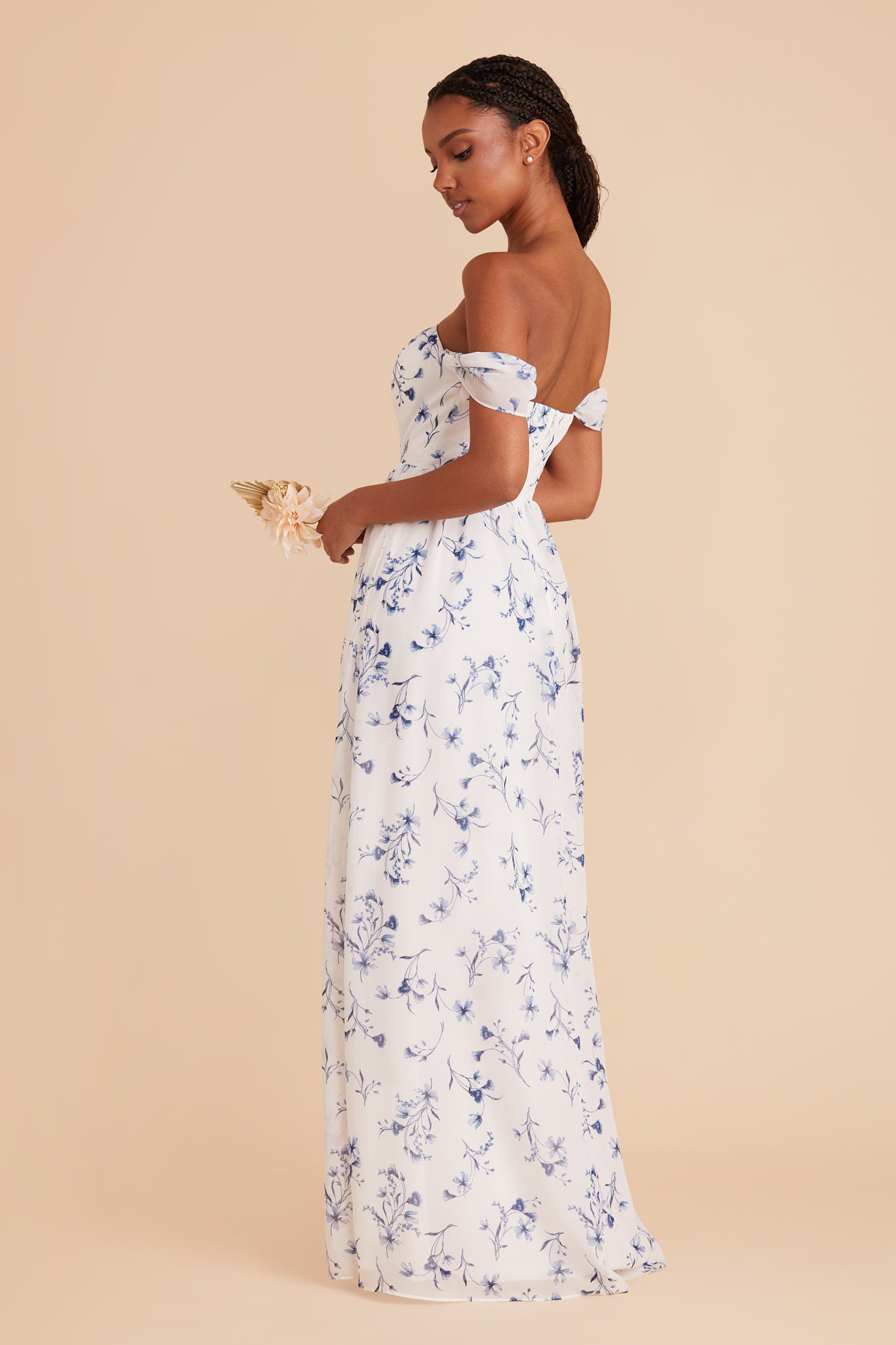 Convertible Dress with Structured Bodice - Blue Le Fleur | August
