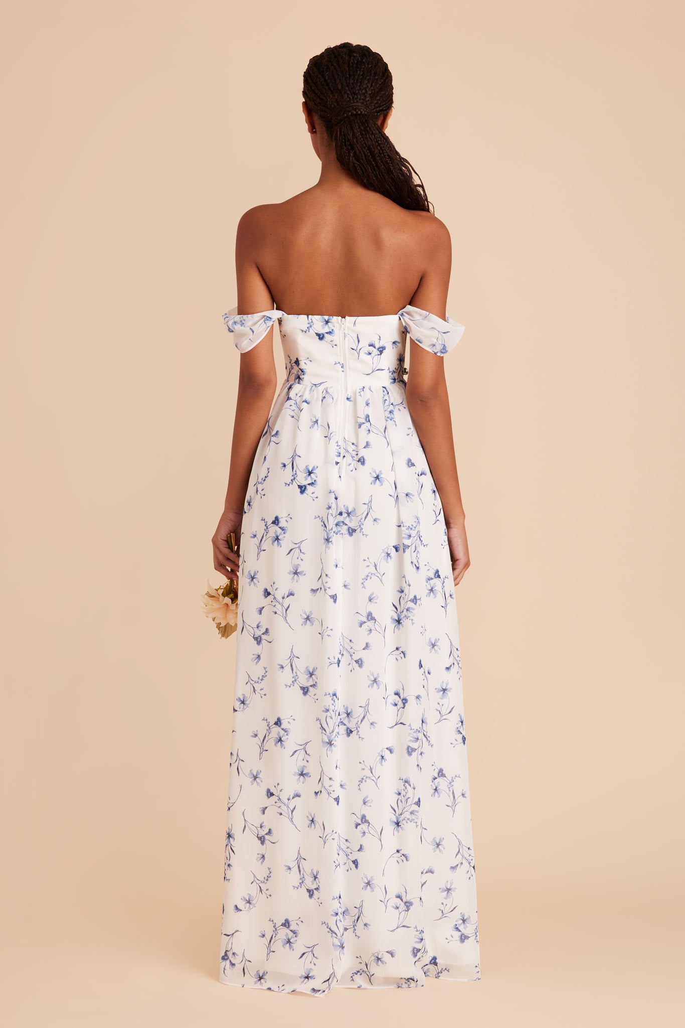 Convertible Dress with Structured Bodice - Blue Le Fleur | August