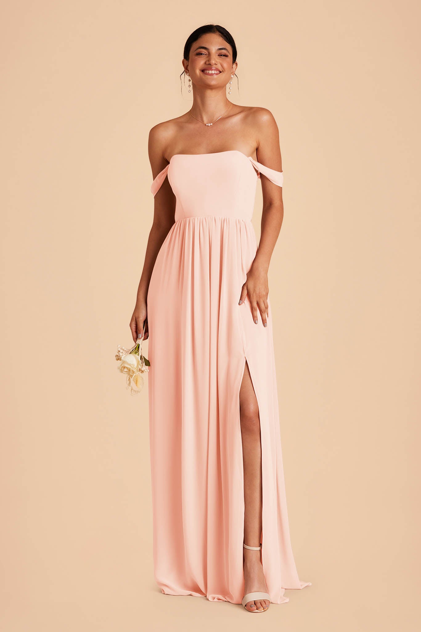 Convertible Dress with Structured Bodice - Blush Pink | August