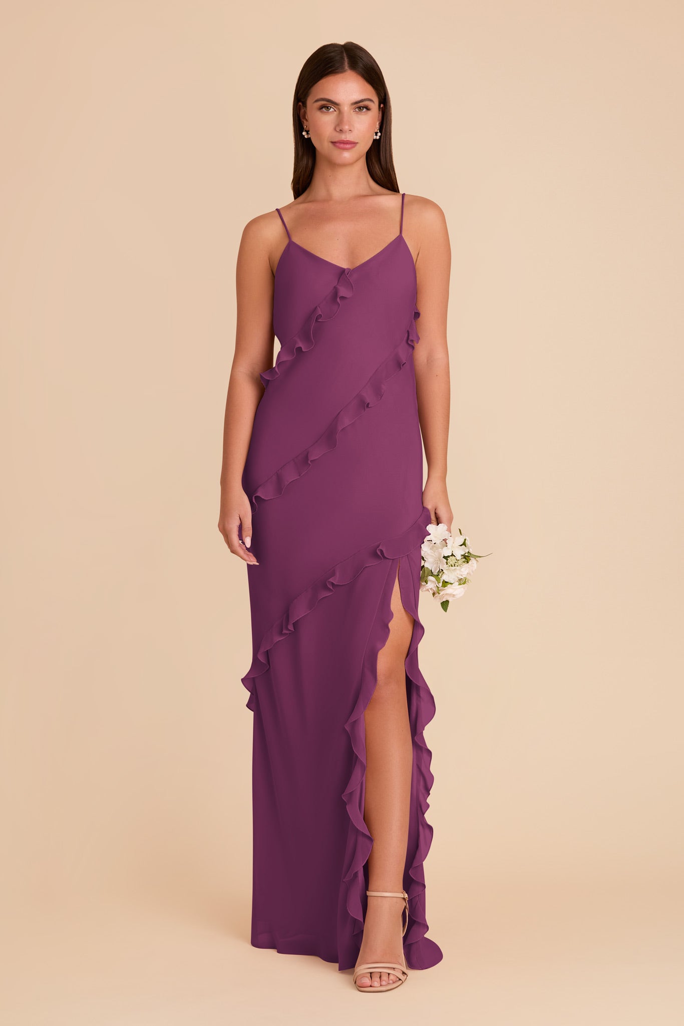 Flirty Ruffled Chiffon Dress | Valentina