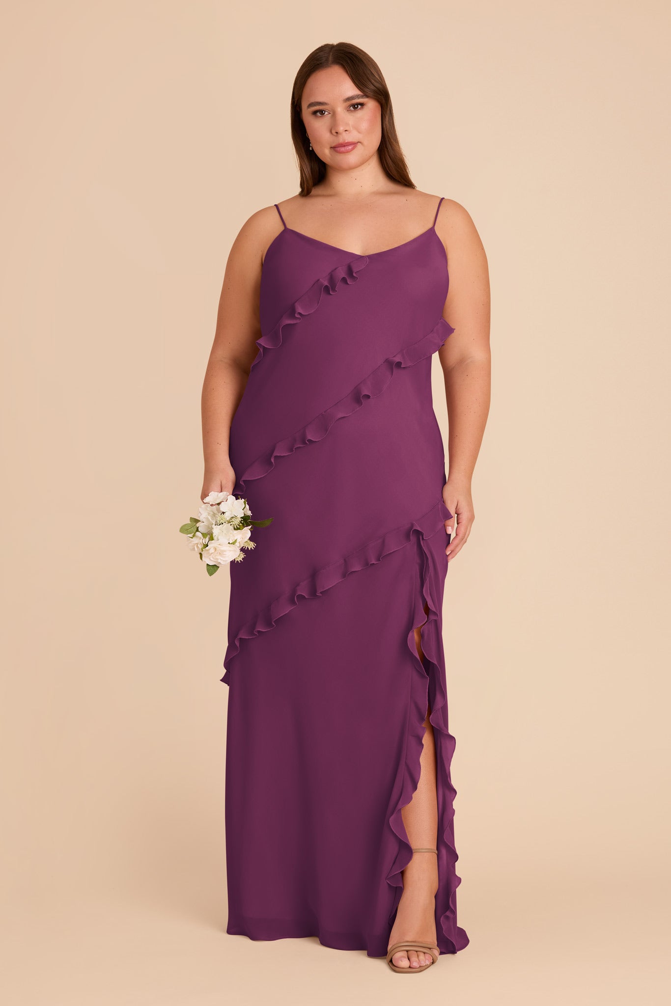Flirty Ruffled Chiffon Dress | Valentina