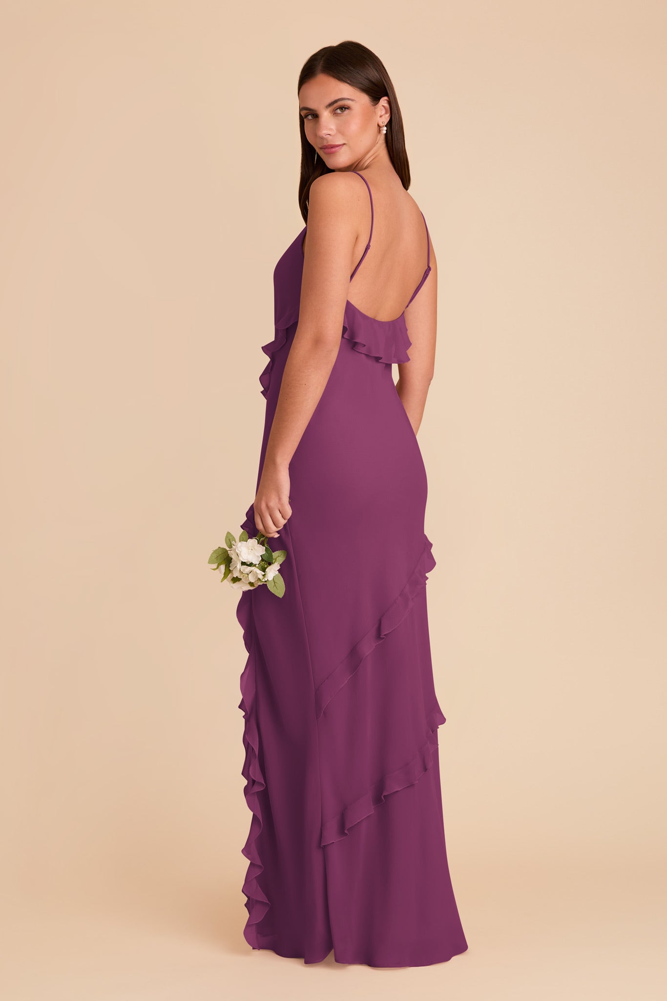Flirty Ruffled Chiffon Dress | Valentina