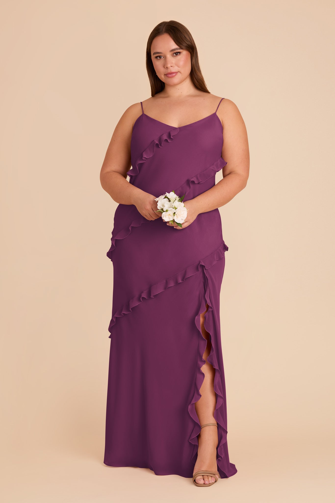 Flirty Ruffled Chiffon Dress | Valentina