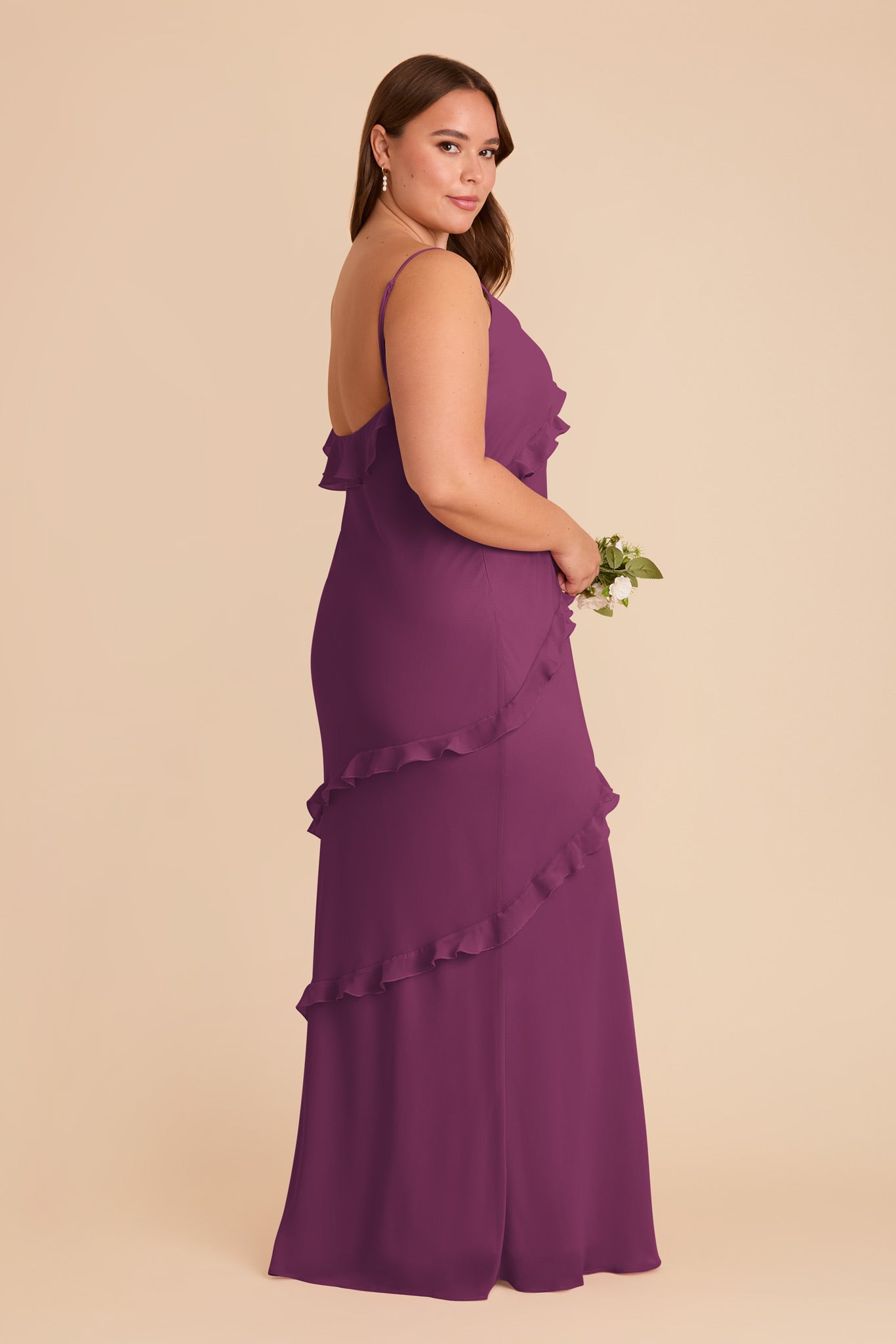Flirty Ruffled Chiffon Dress | Valentina