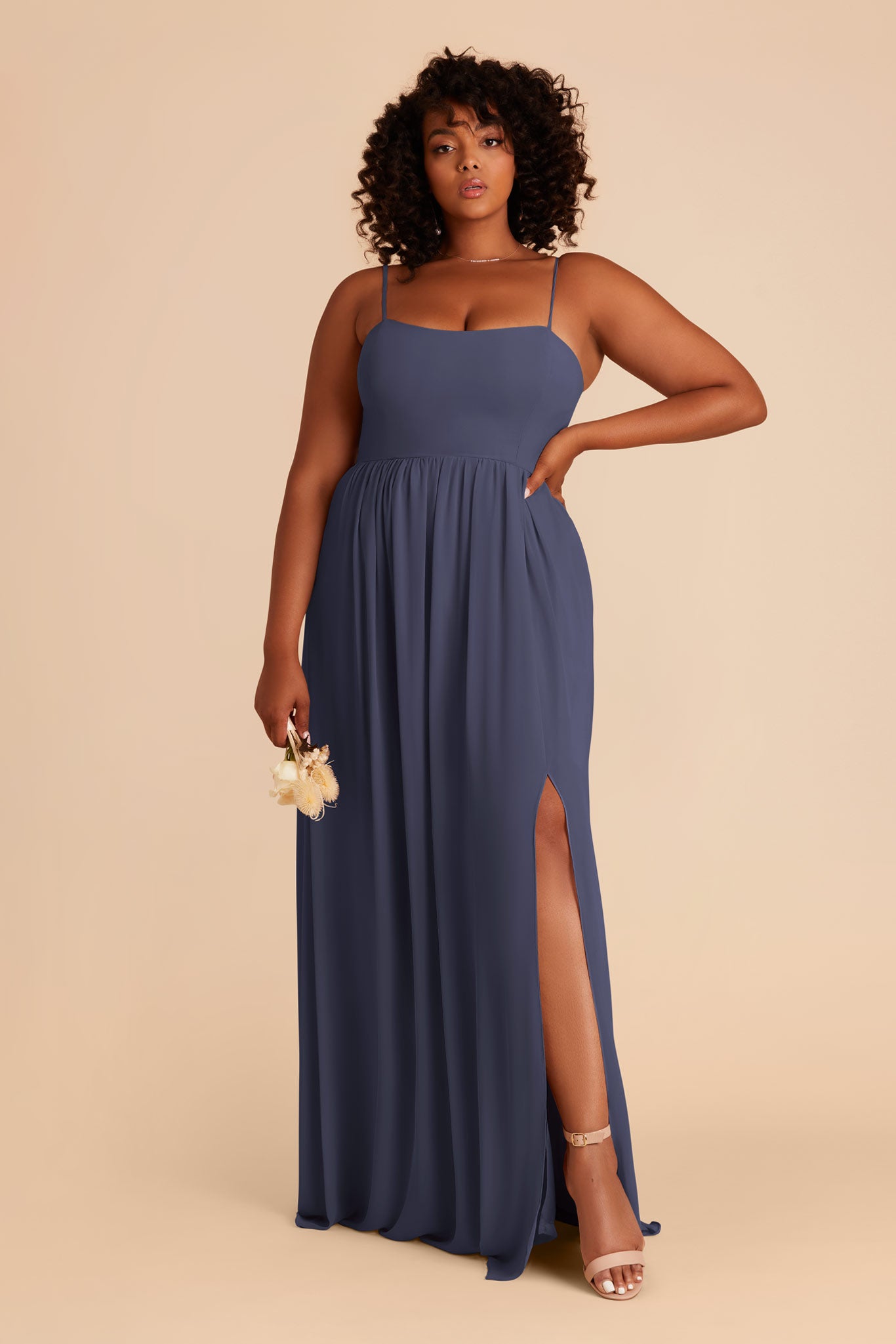 Convertible Dress in Dusk Blue - 3 Ways to Wear | August