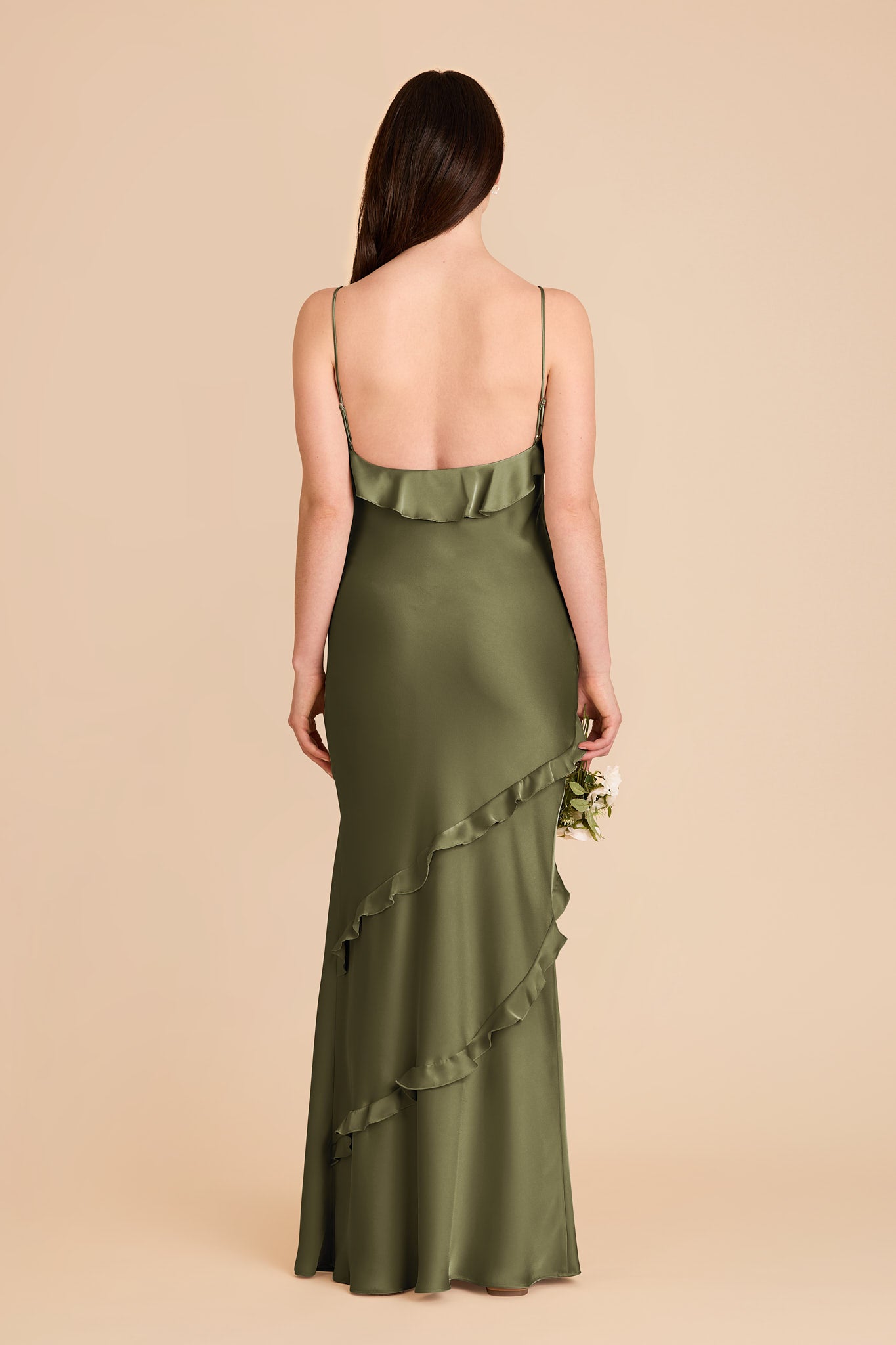Matte Satin Dress with Ruffles | Valentina by Martini