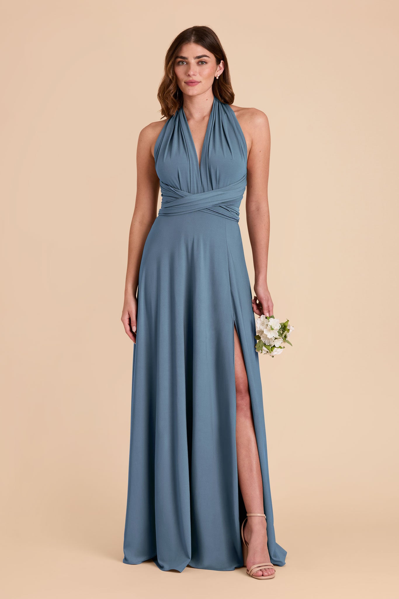 Convertible Knit Dress with 16 Ways to Wear | Willow Luxe French Blue